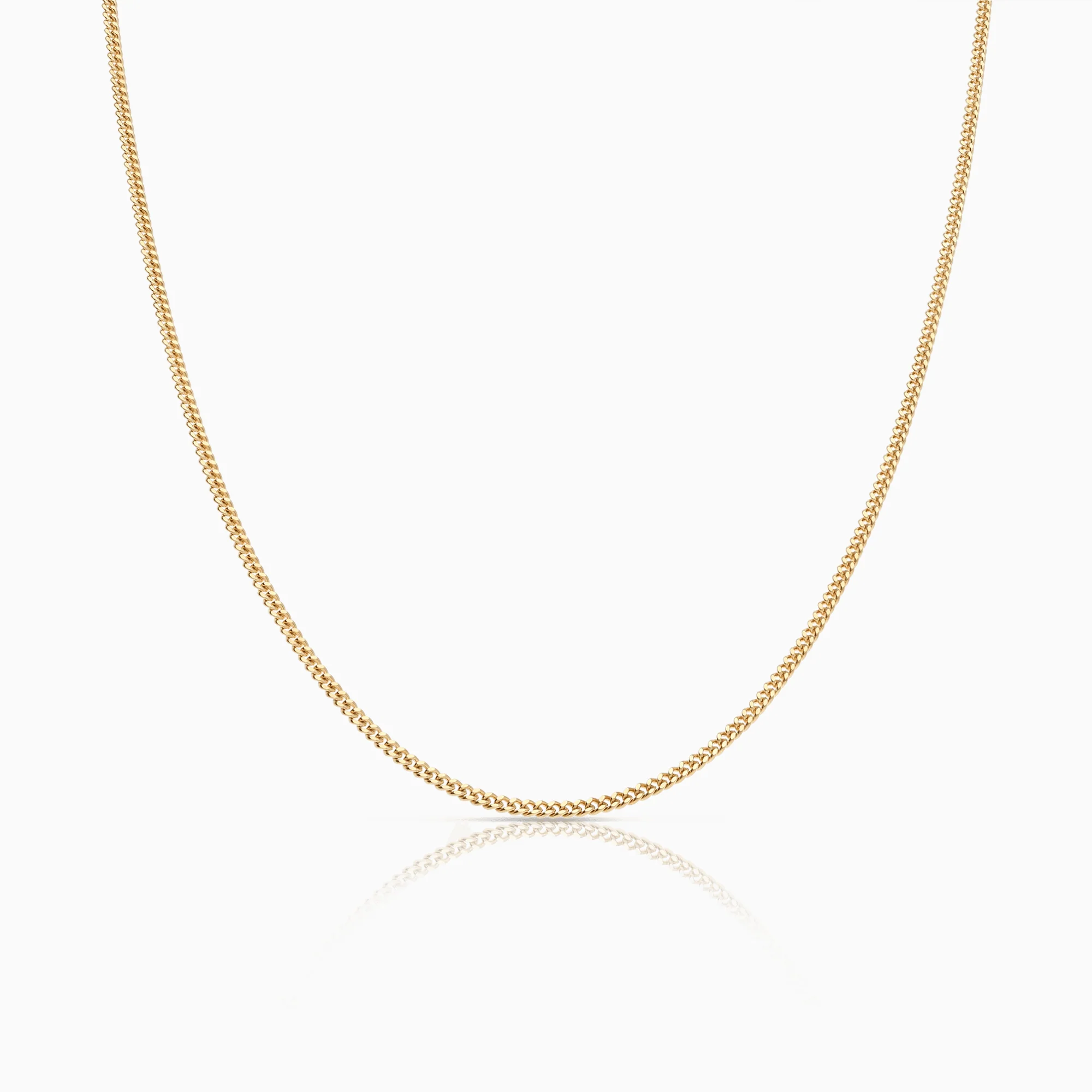 Curb Chain 60cm 18K Gold