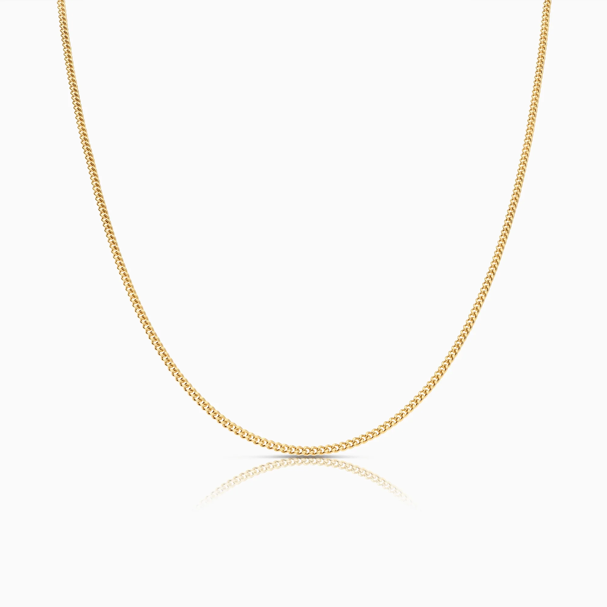 Curb Chain 60cm 18K Gold