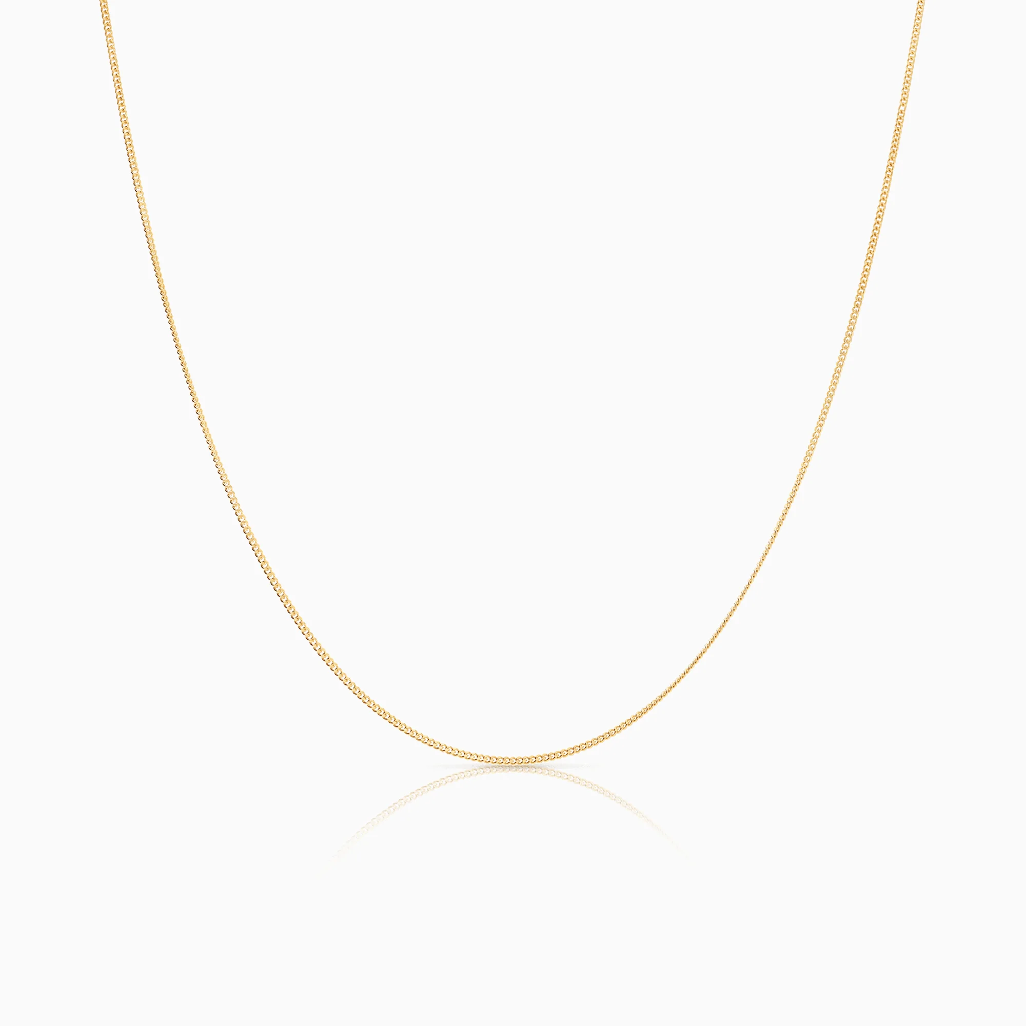 Curb Chain 60cm 18K Gold