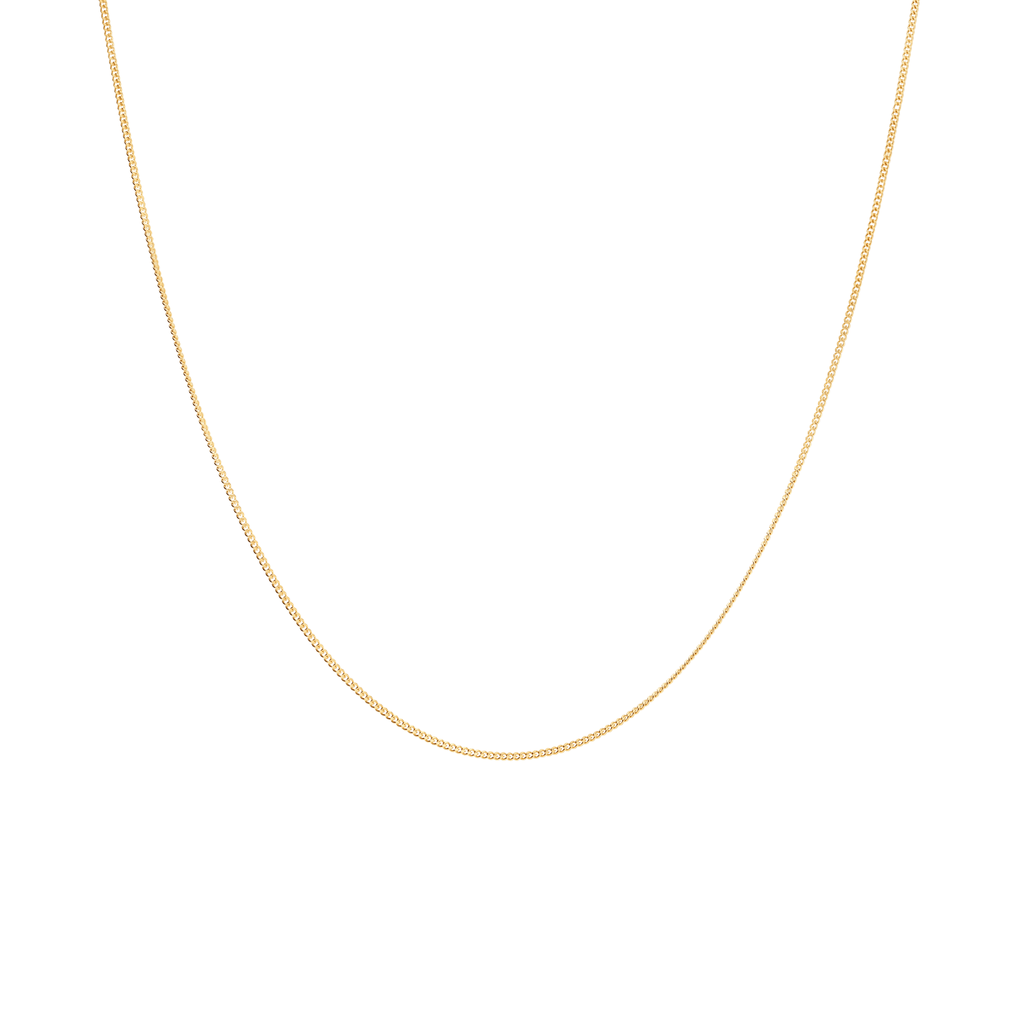 Curb Chain 60cm 18K Gold - Image 2