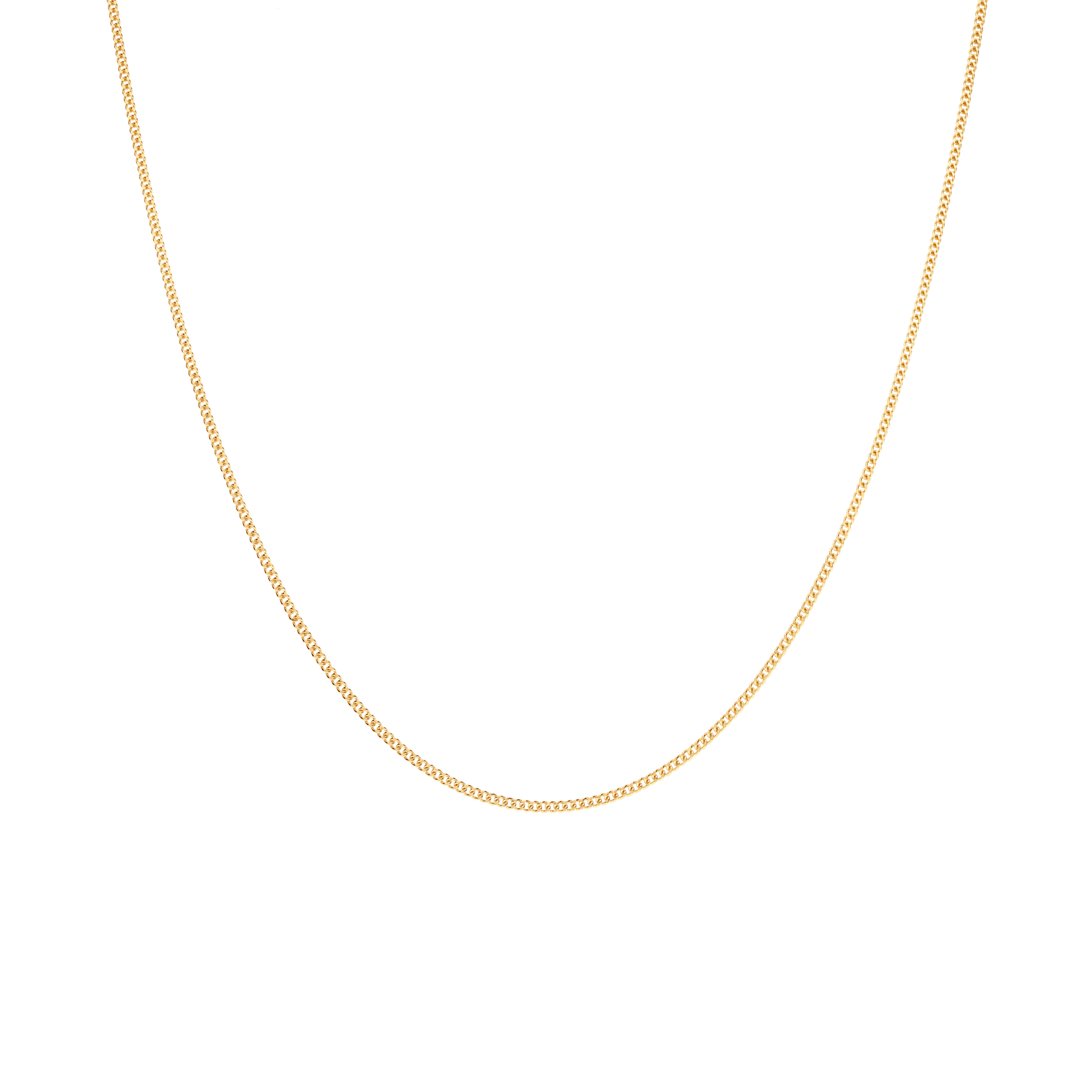 Curb chain 70cm 18K gold - Image 2