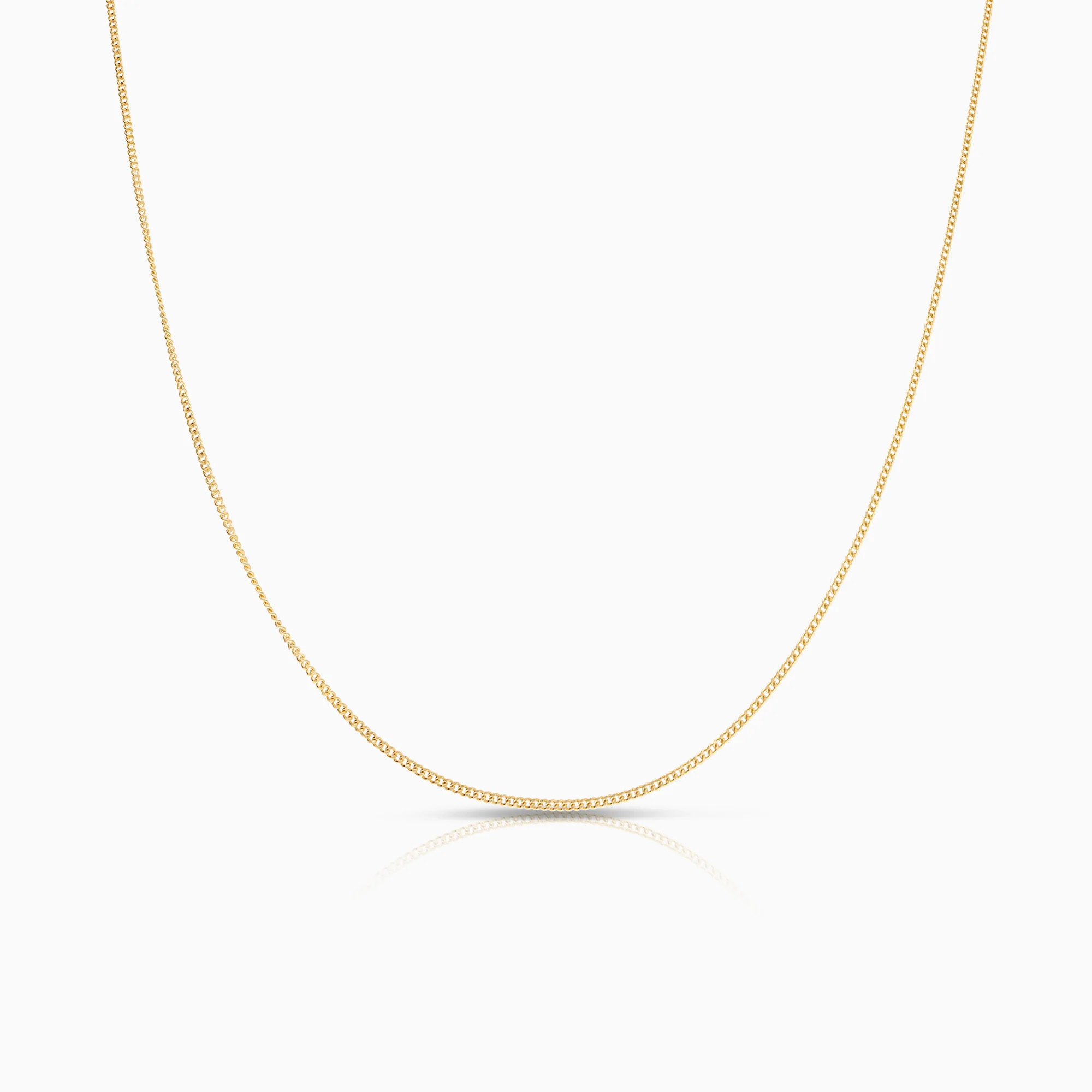 Curb chain 1.36g 18K gold