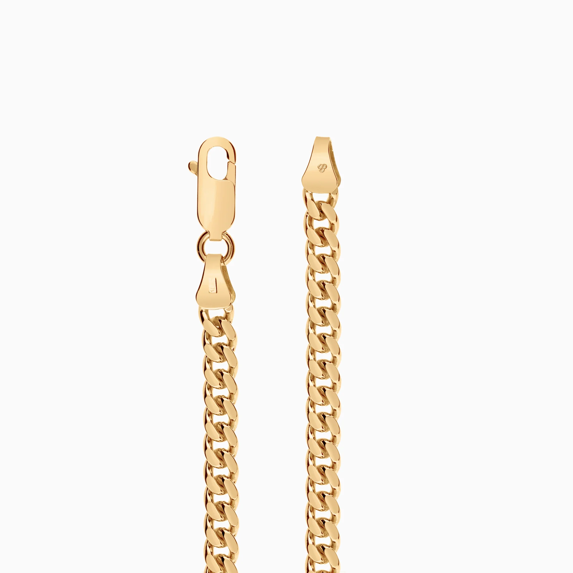 Curb chain 11.16g 18K gold - Image 2