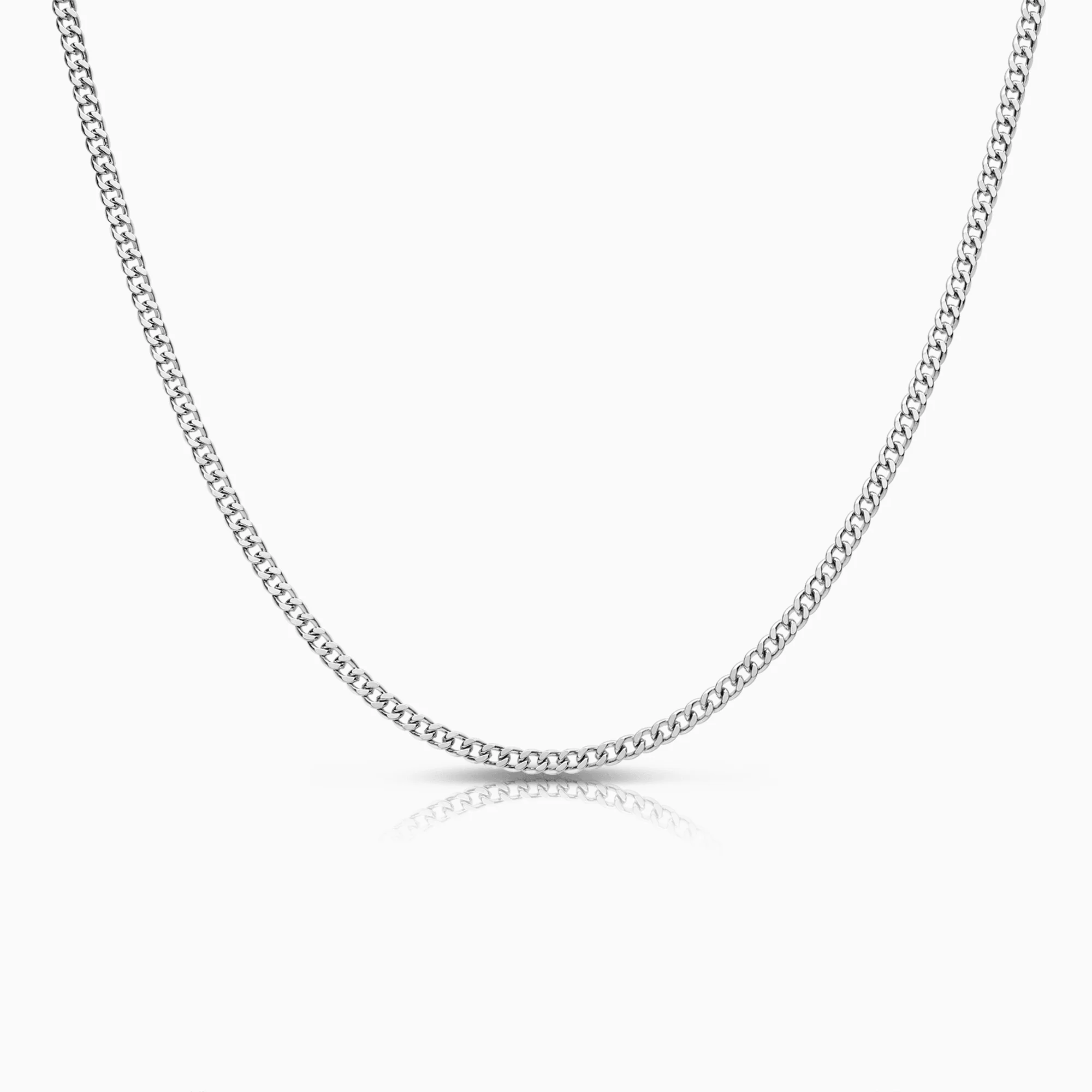 Curb link 11.50g 18K white gold