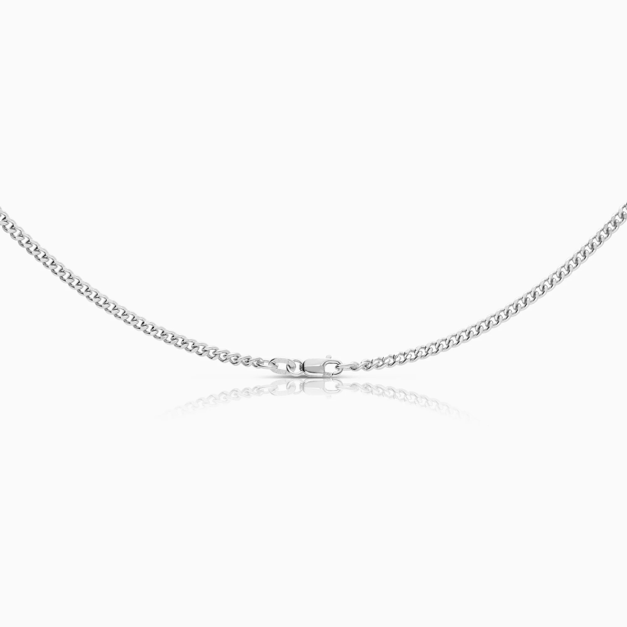 Curb chain 15.36g 18K white gold - Image 2