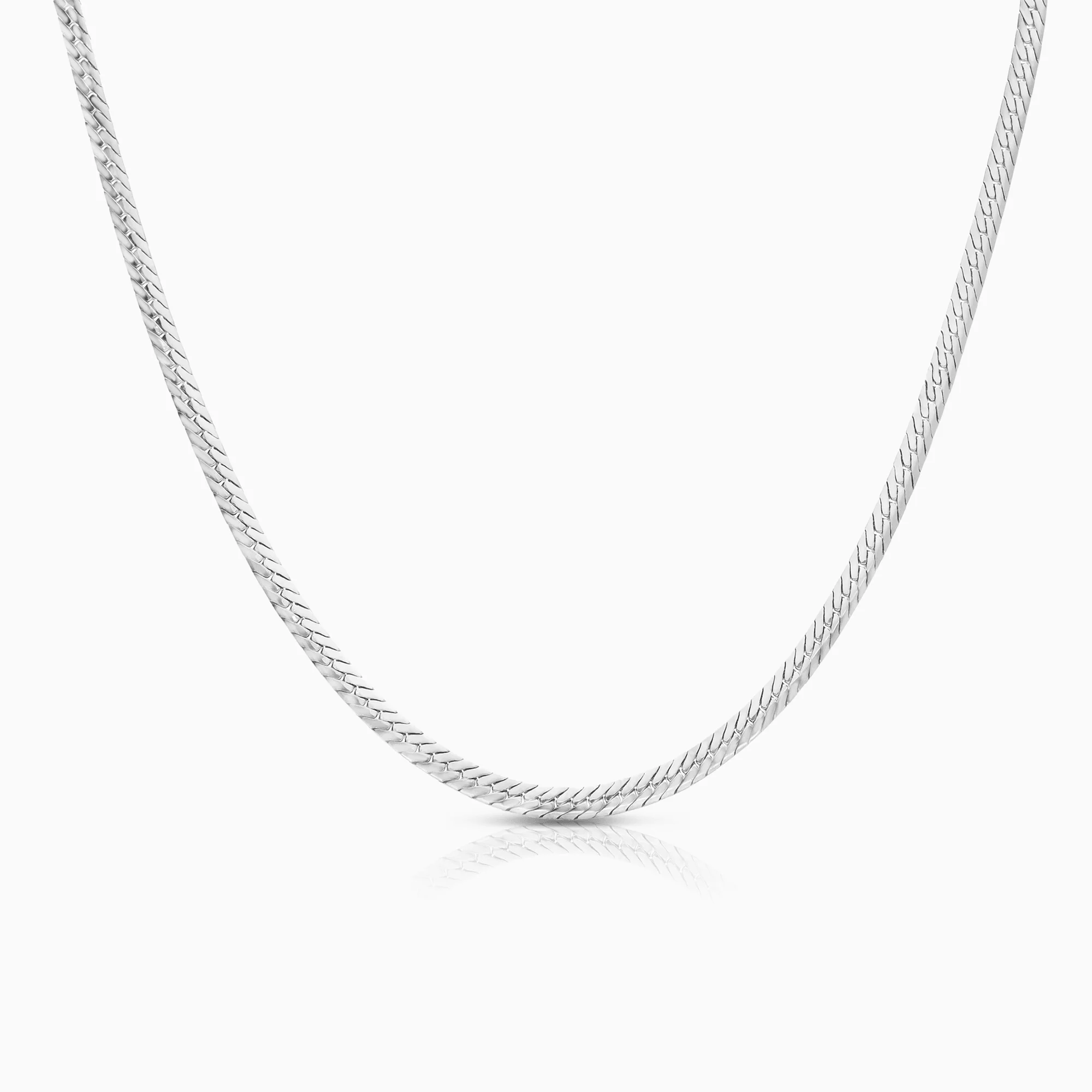 Curb chain 16.48g 18K white gold