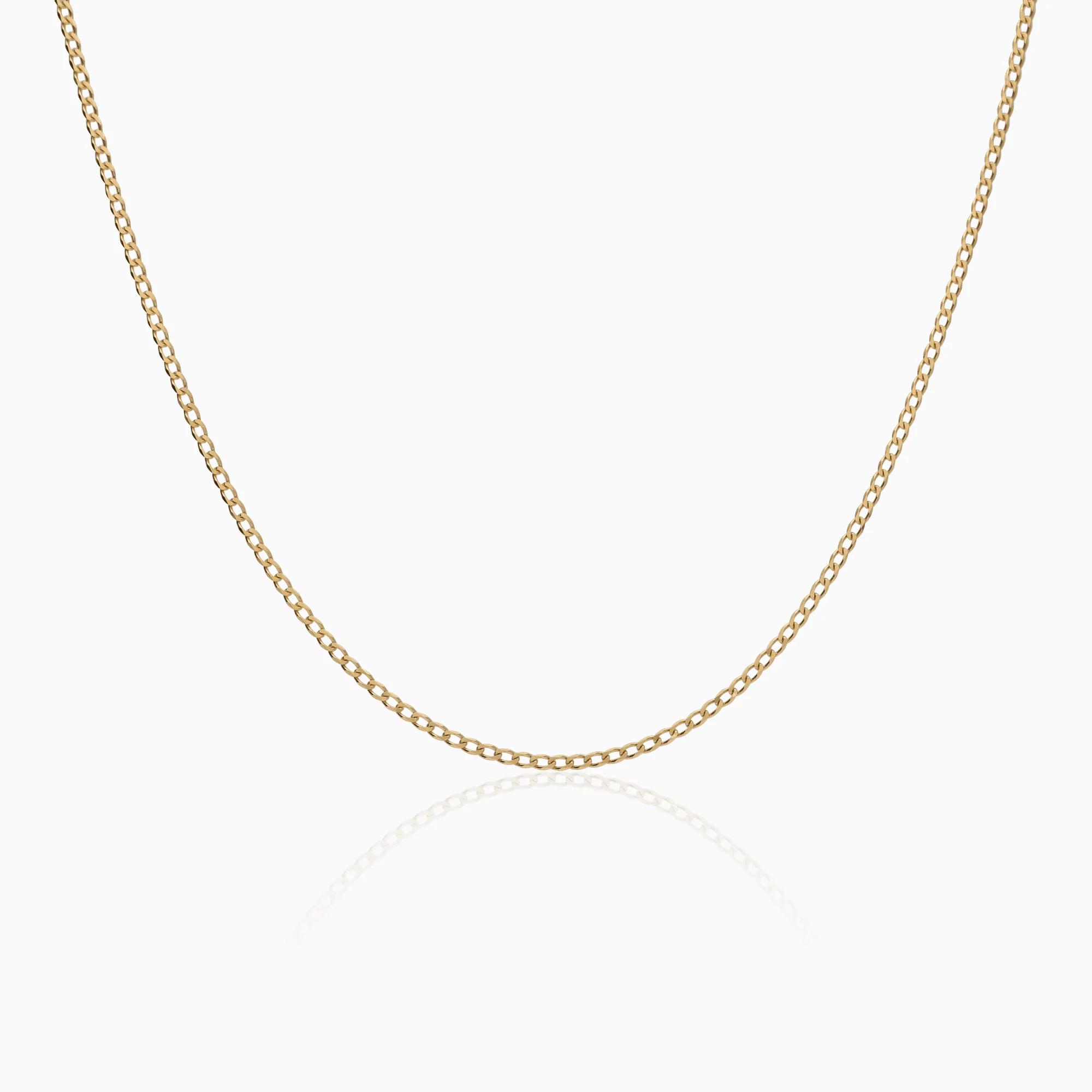 Curb chain 3.10g 18K gold