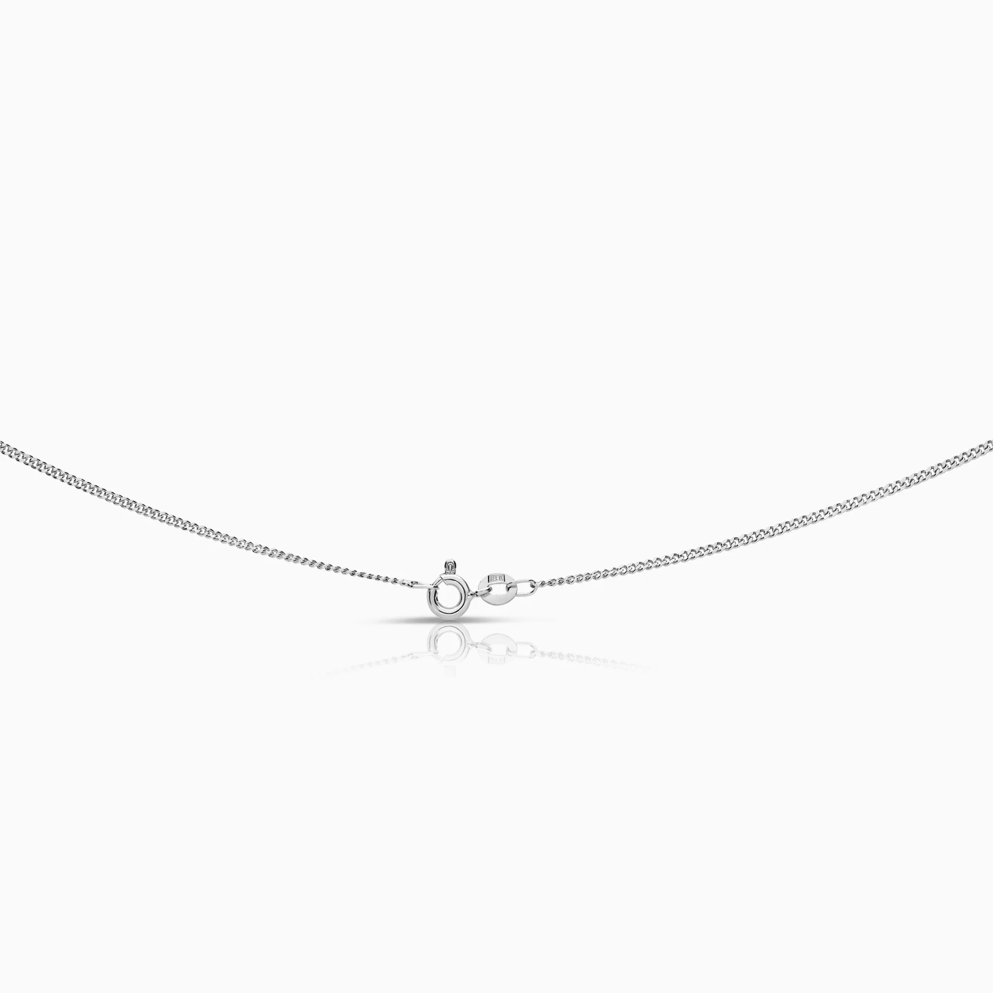Curb chain 3.42g 18K white gold - Image 2