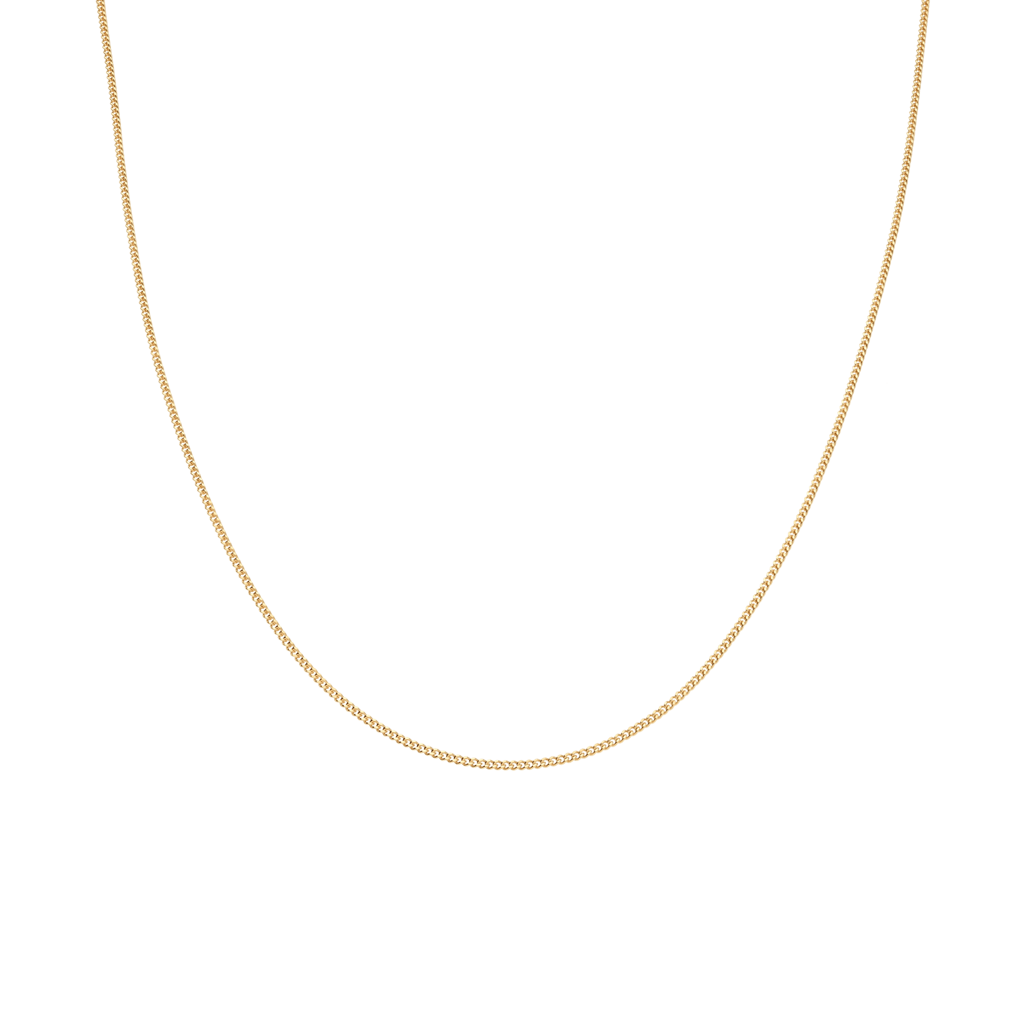Curb chain 36cm 18K gold - Image 2