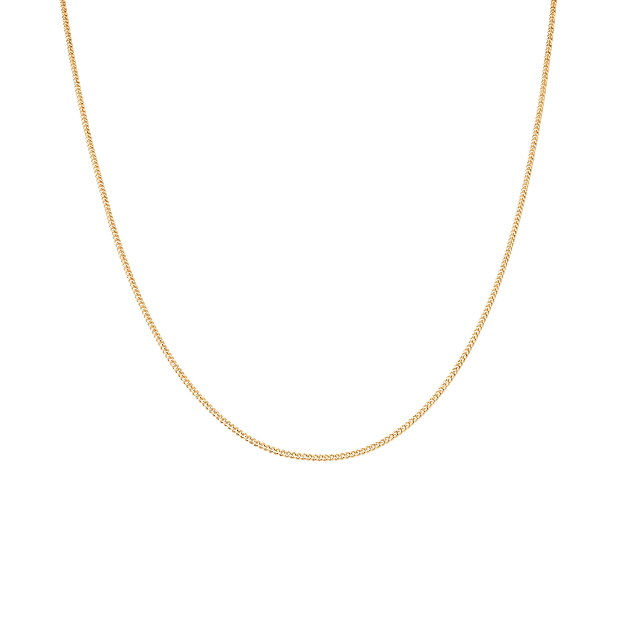 Curb chain 36cm 18K gold - Image 2