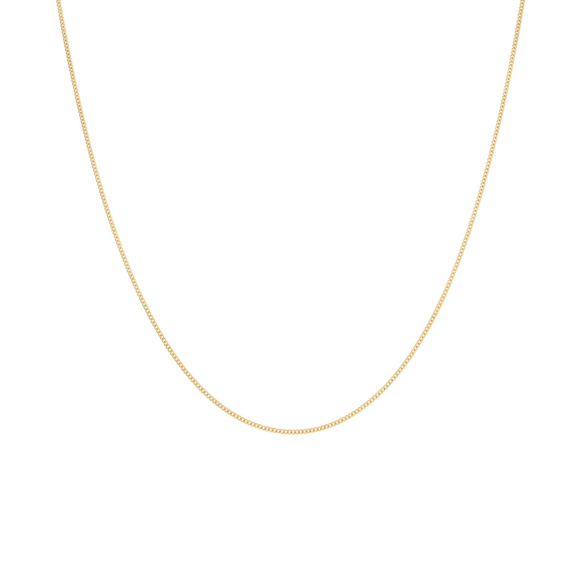 Curb chain 36cm 18K gold - Image 2