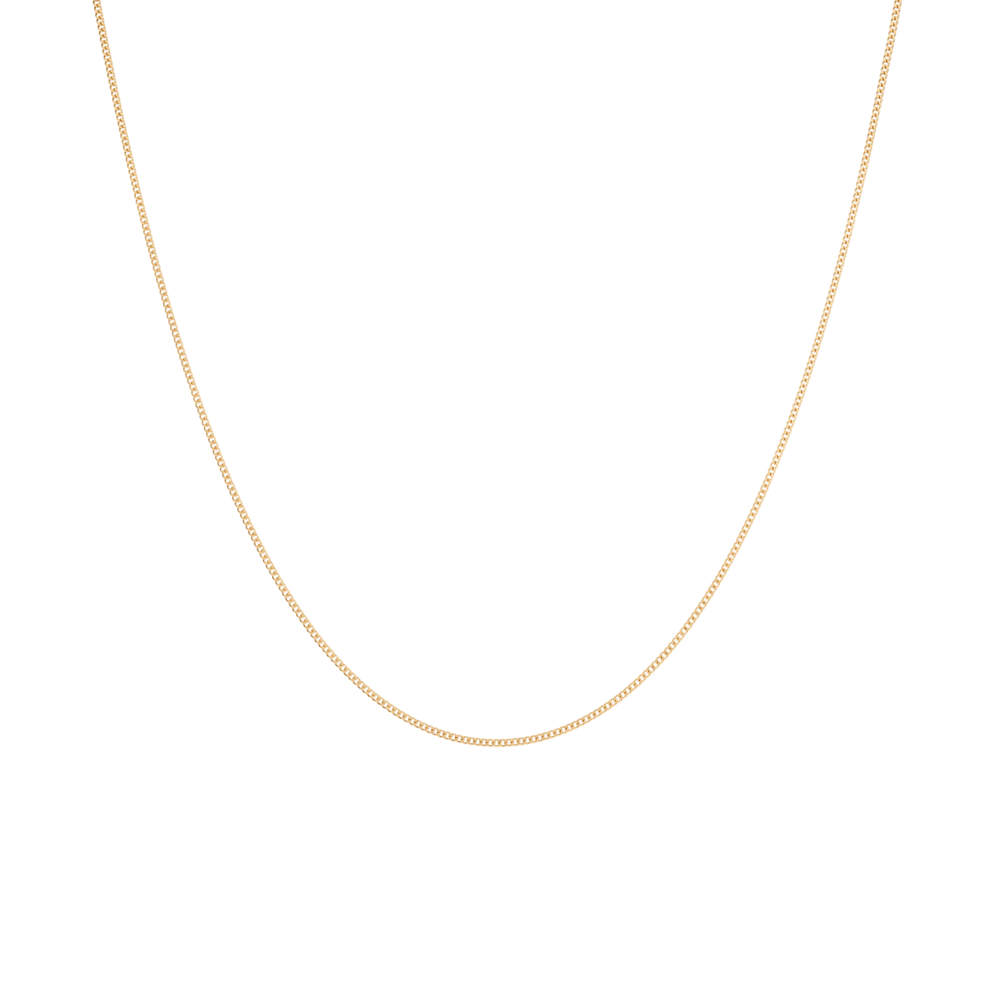 Curb chain 36cm 18K gold - Image 2
