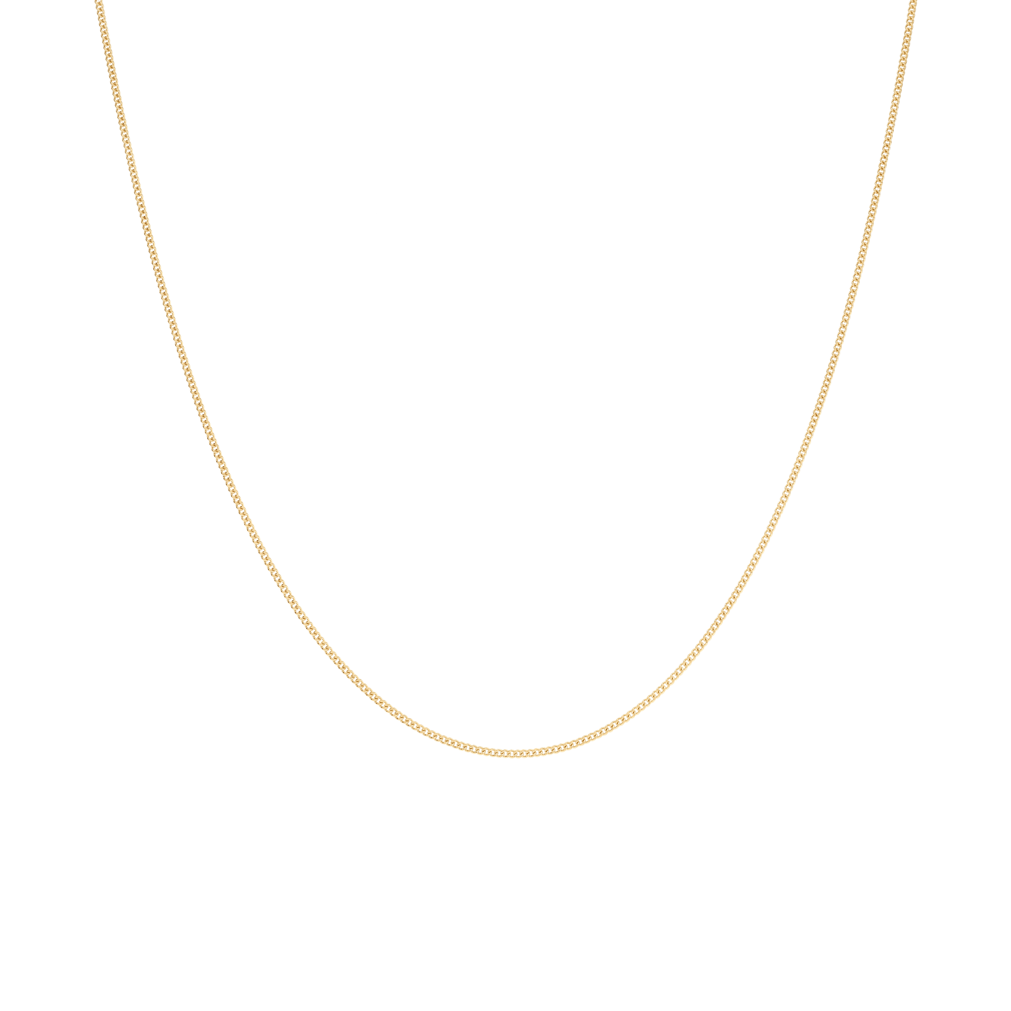 Curb chain 37.5cm 18K gold - Image 2
