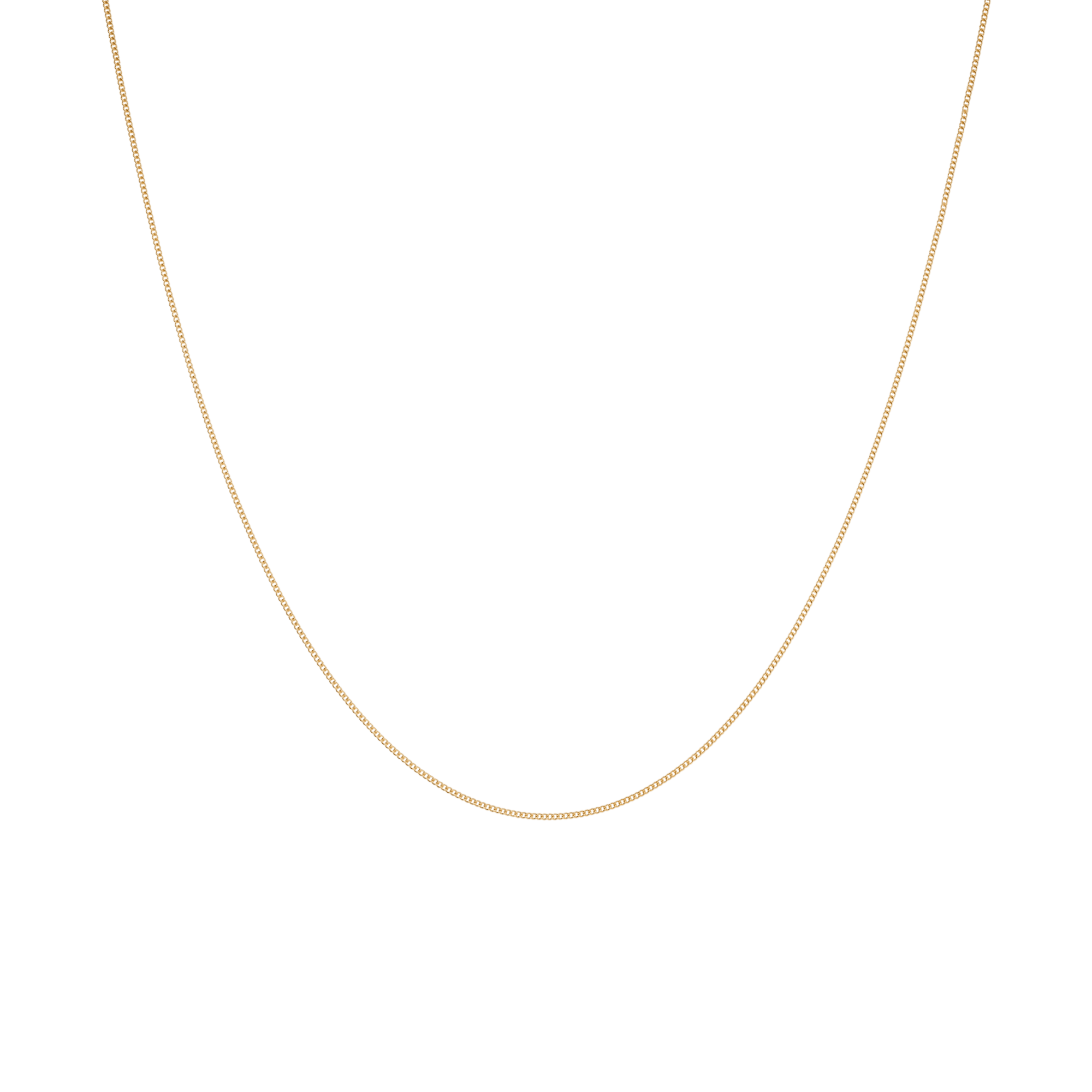 Curb chain 37.5cm 18K gold - Image 2