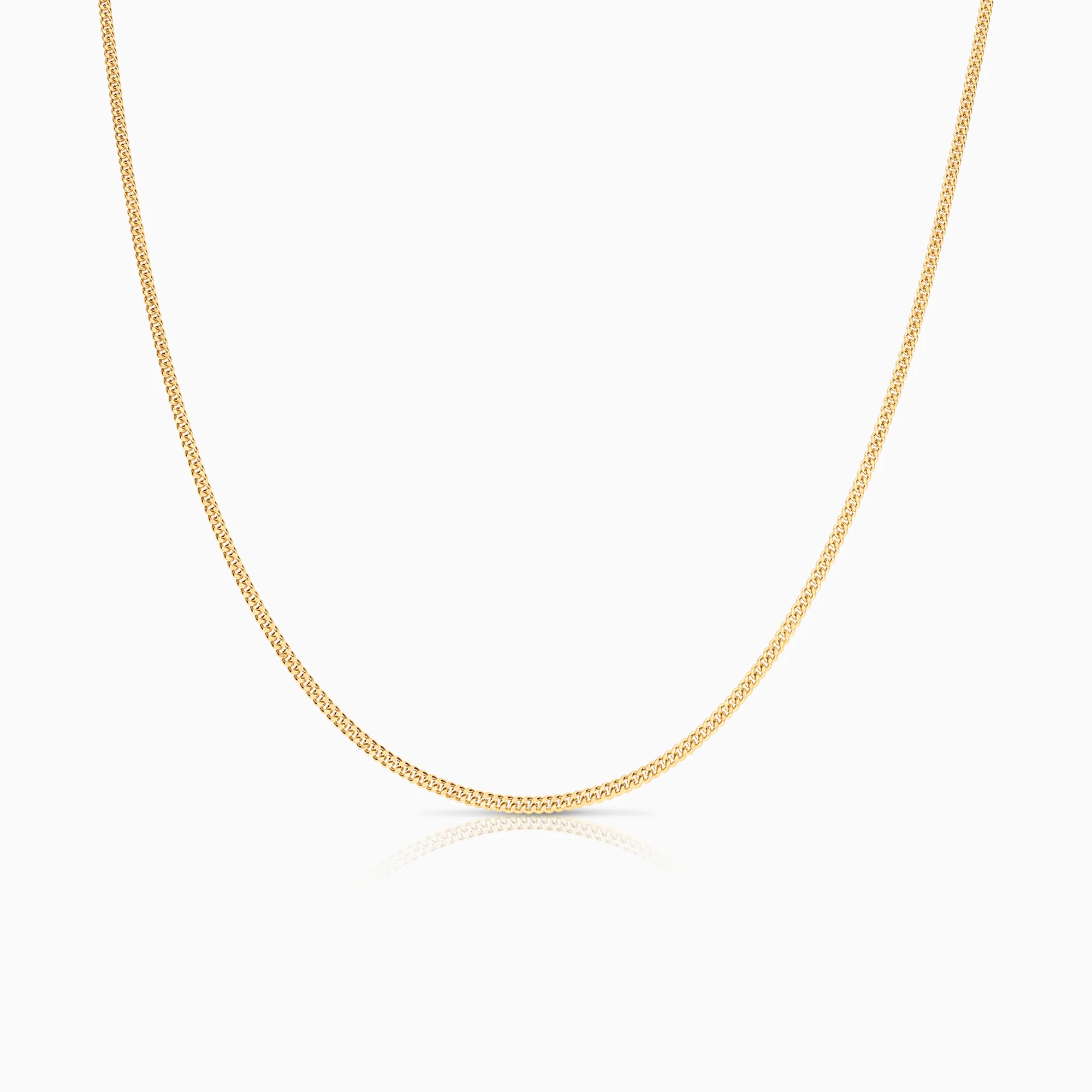 Curb chain 38.0cm 18K gold
