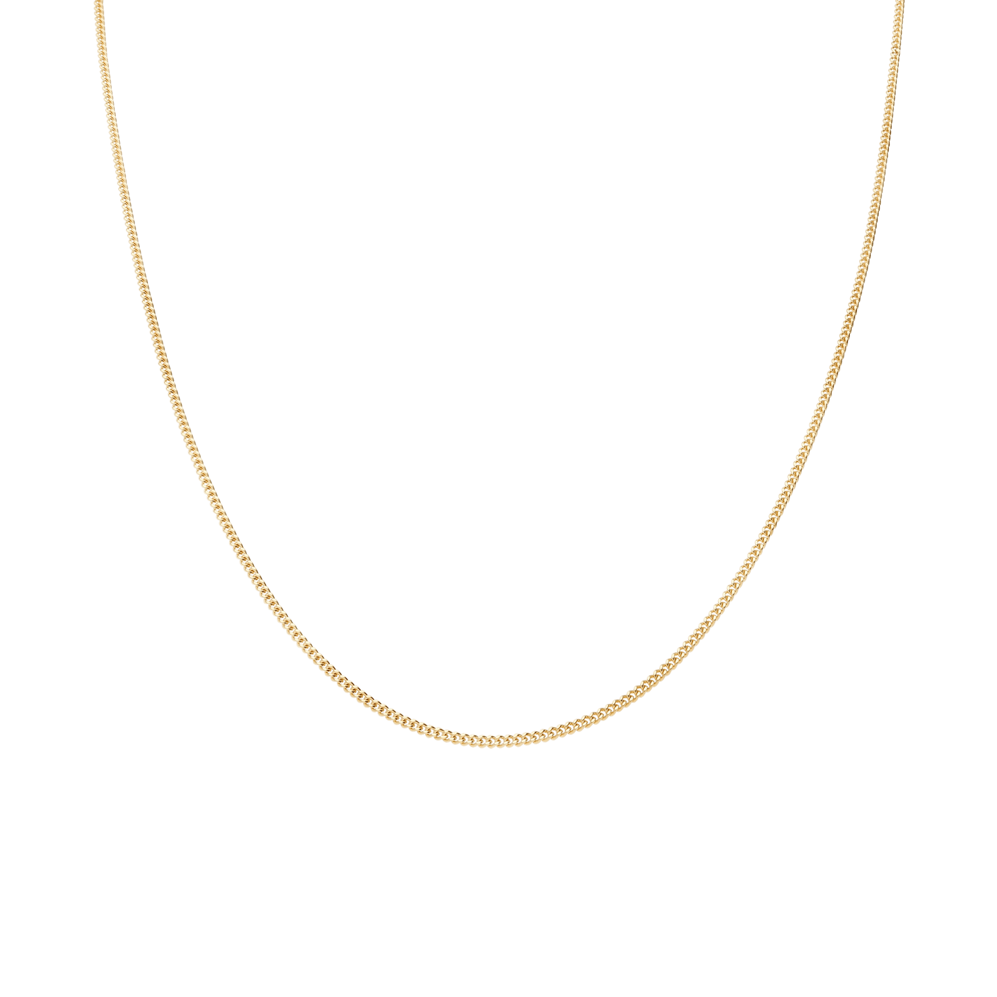 Curb chain 38.5cm 18K gold - Image 2