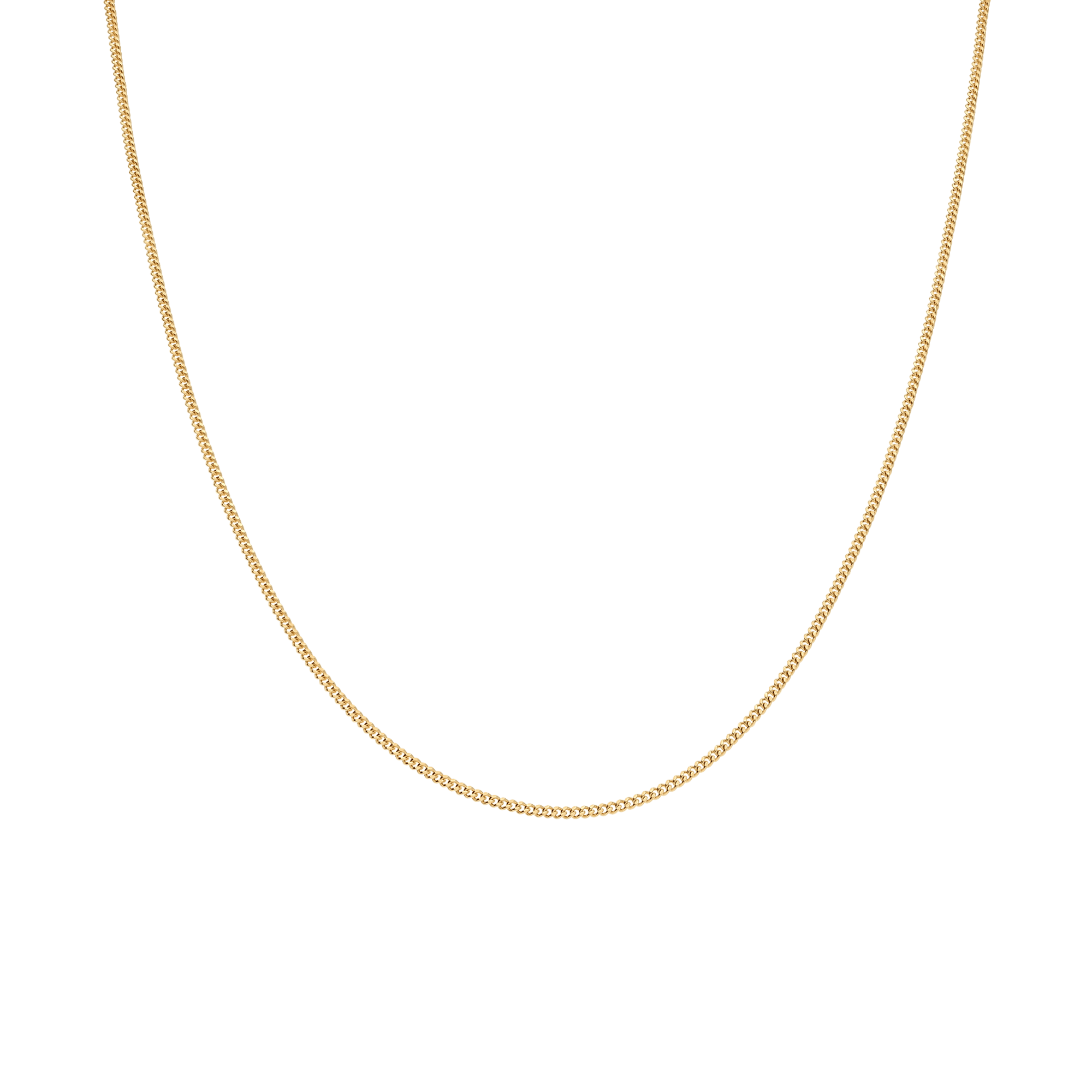 Curb chain 38cm 18K gold - Image 2