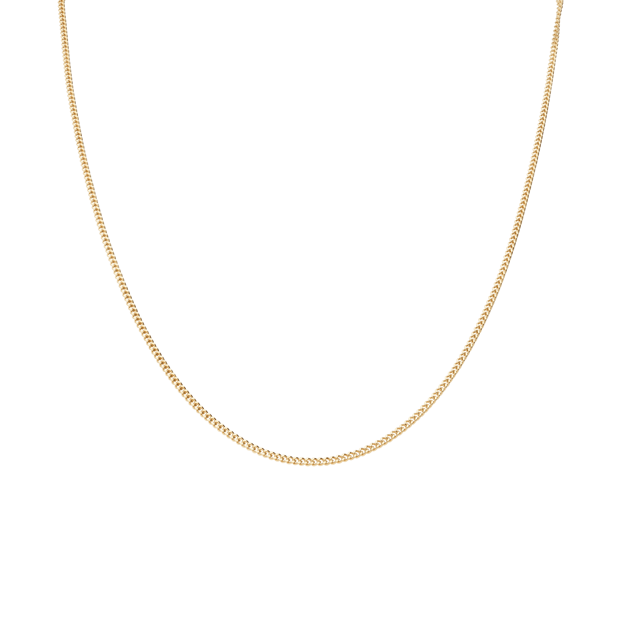 Curb chain 38cm 18K gold - Image 3