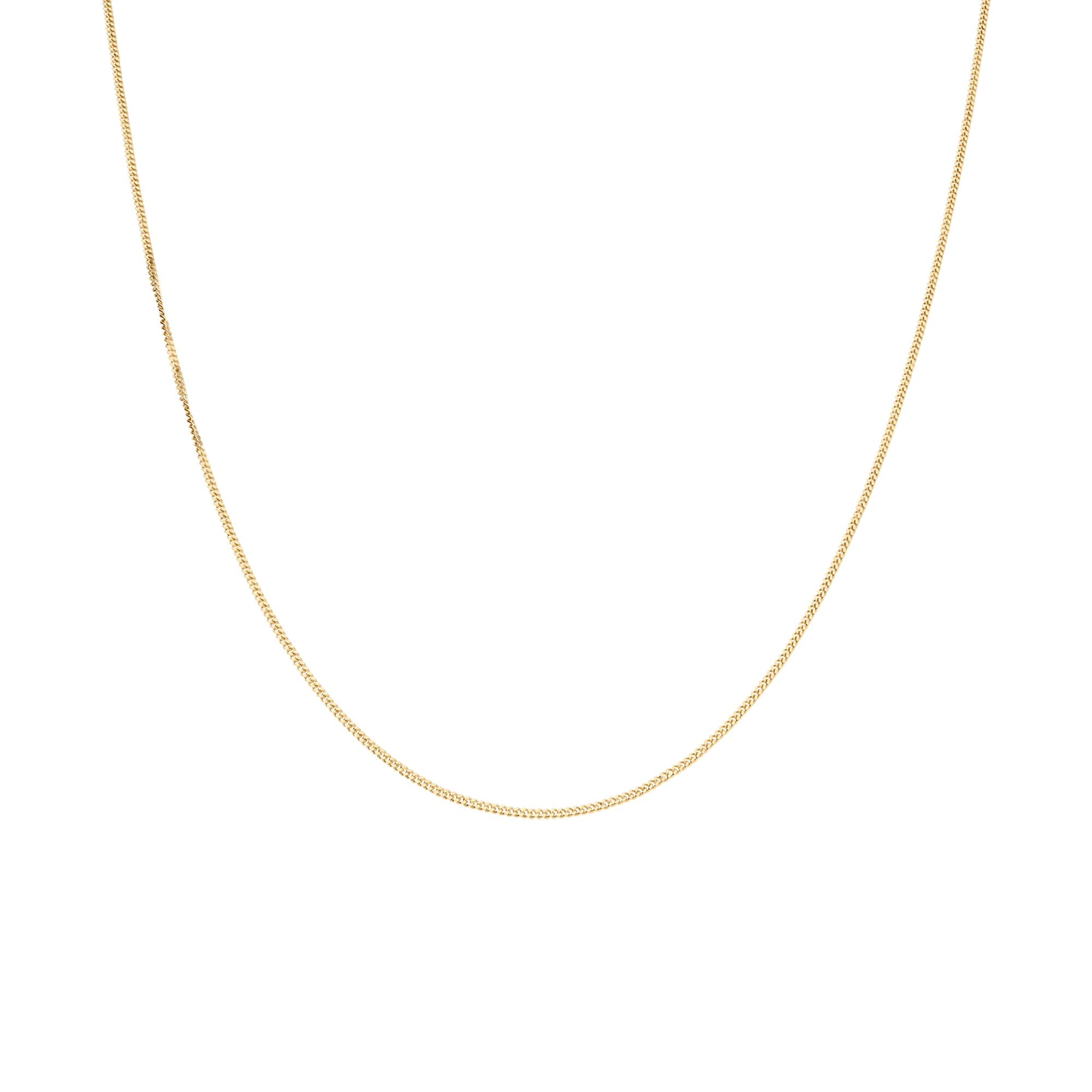 Curb chain 38cm 18K gold - Image 2