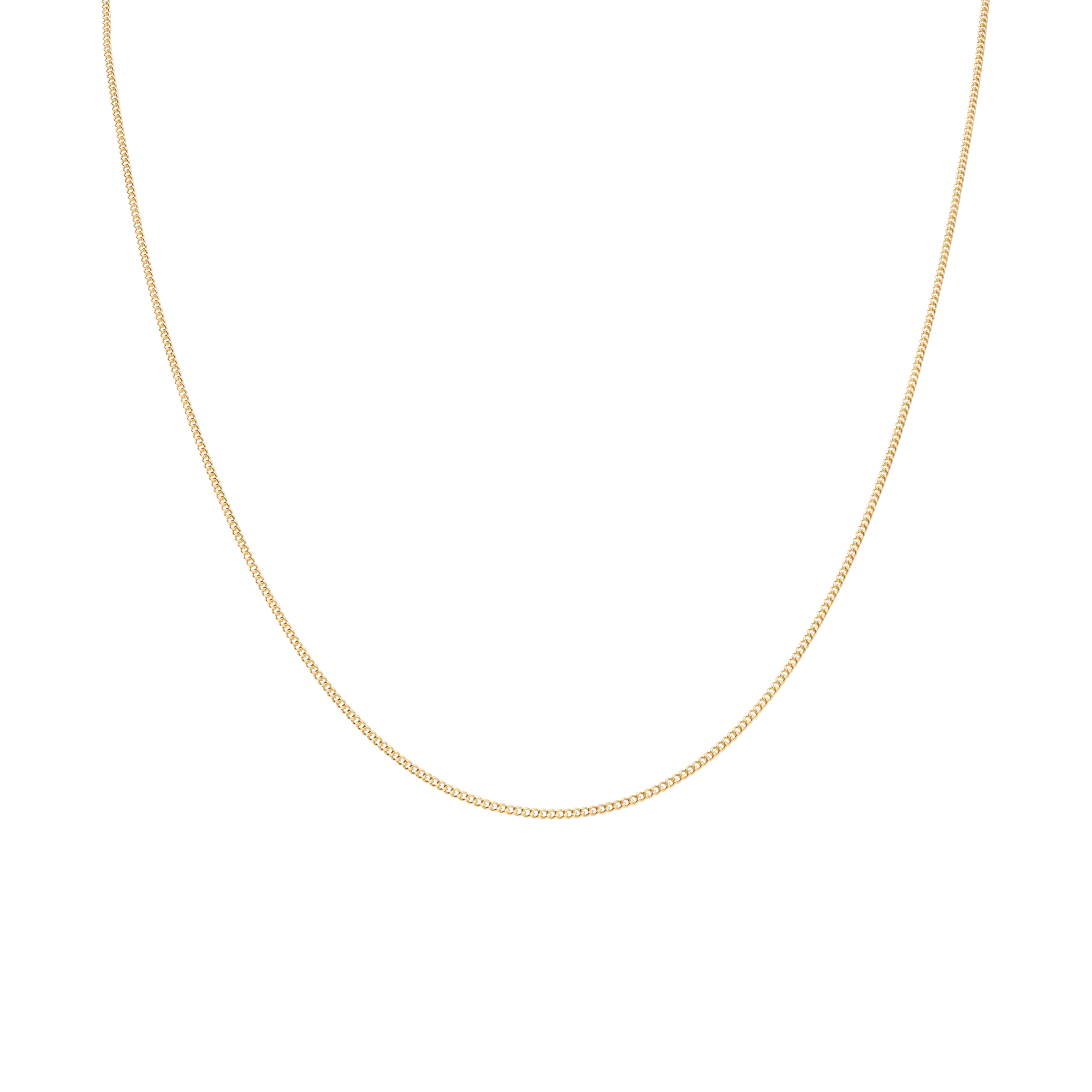 Curb chain 38cm 18K gold - Image 2
