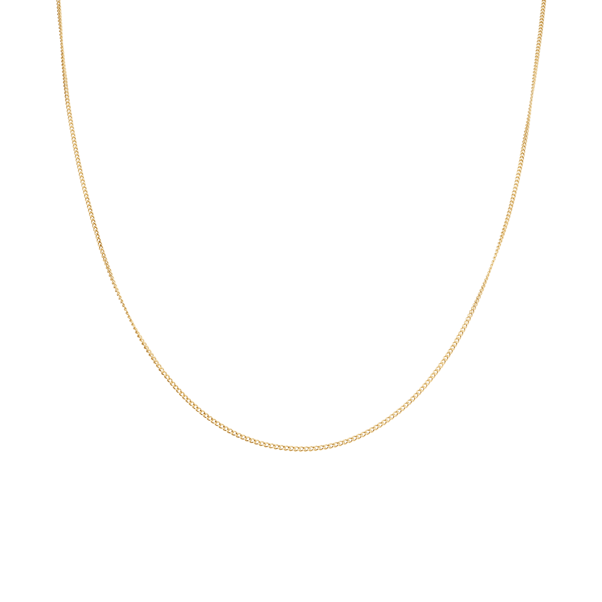 Curb chain 39.5cm 18K gold - Image 2