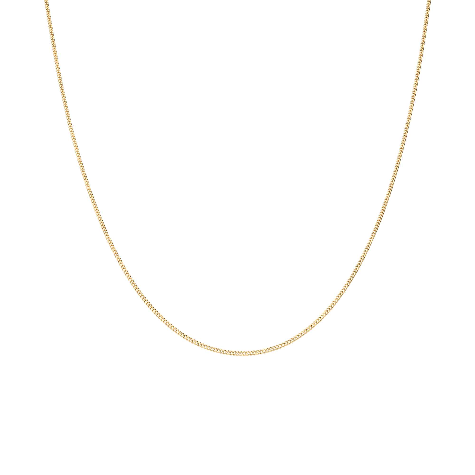 Curb chain 39cm 18K gold - Image 2