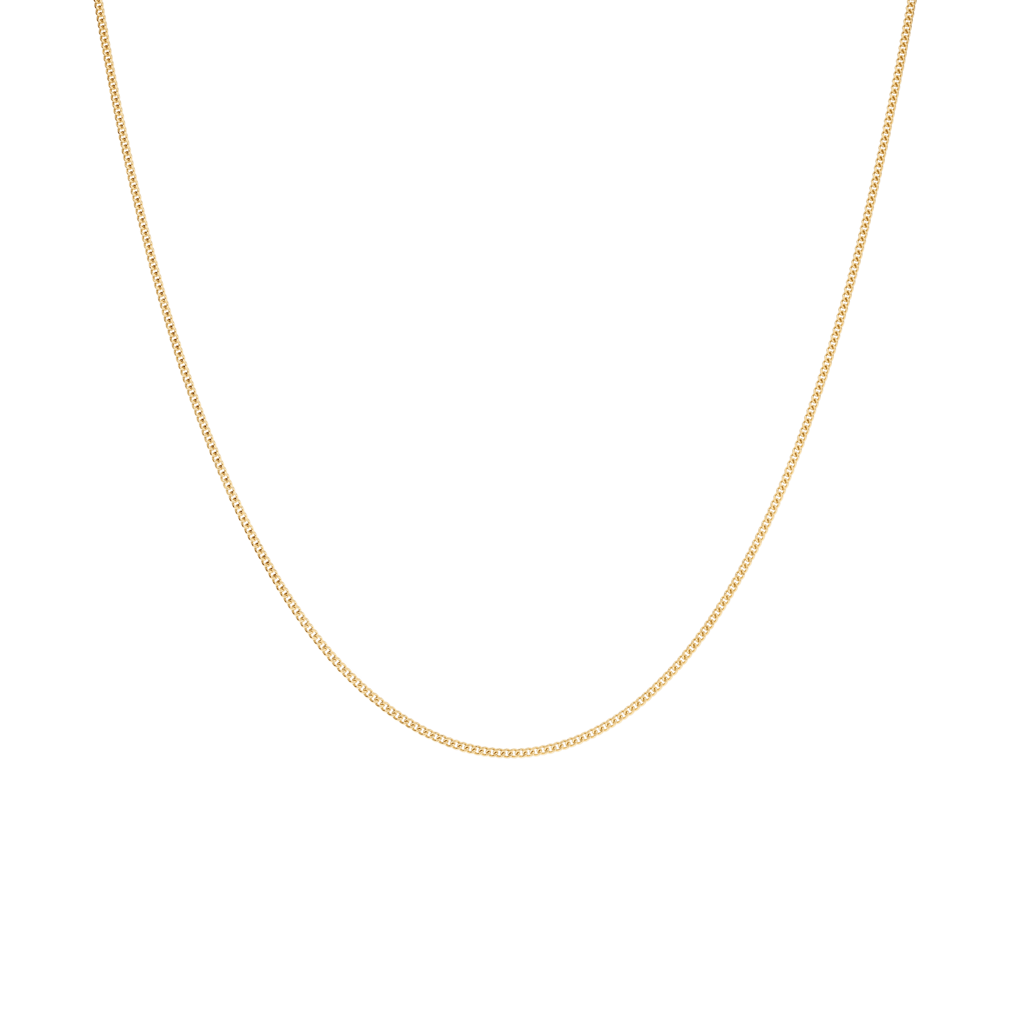 Curb chain 39cm 18K gold - Image 2
