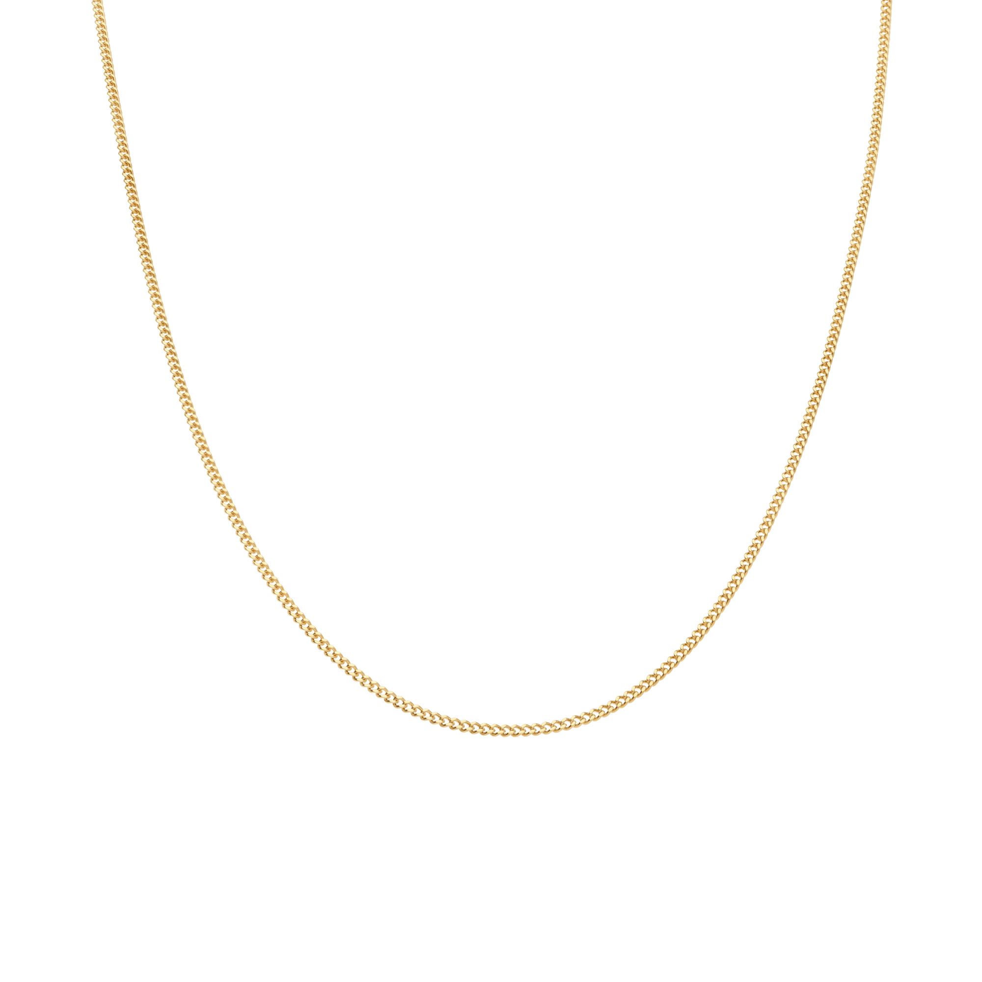 Curb chain 40.5cm 18K gold - Image 2