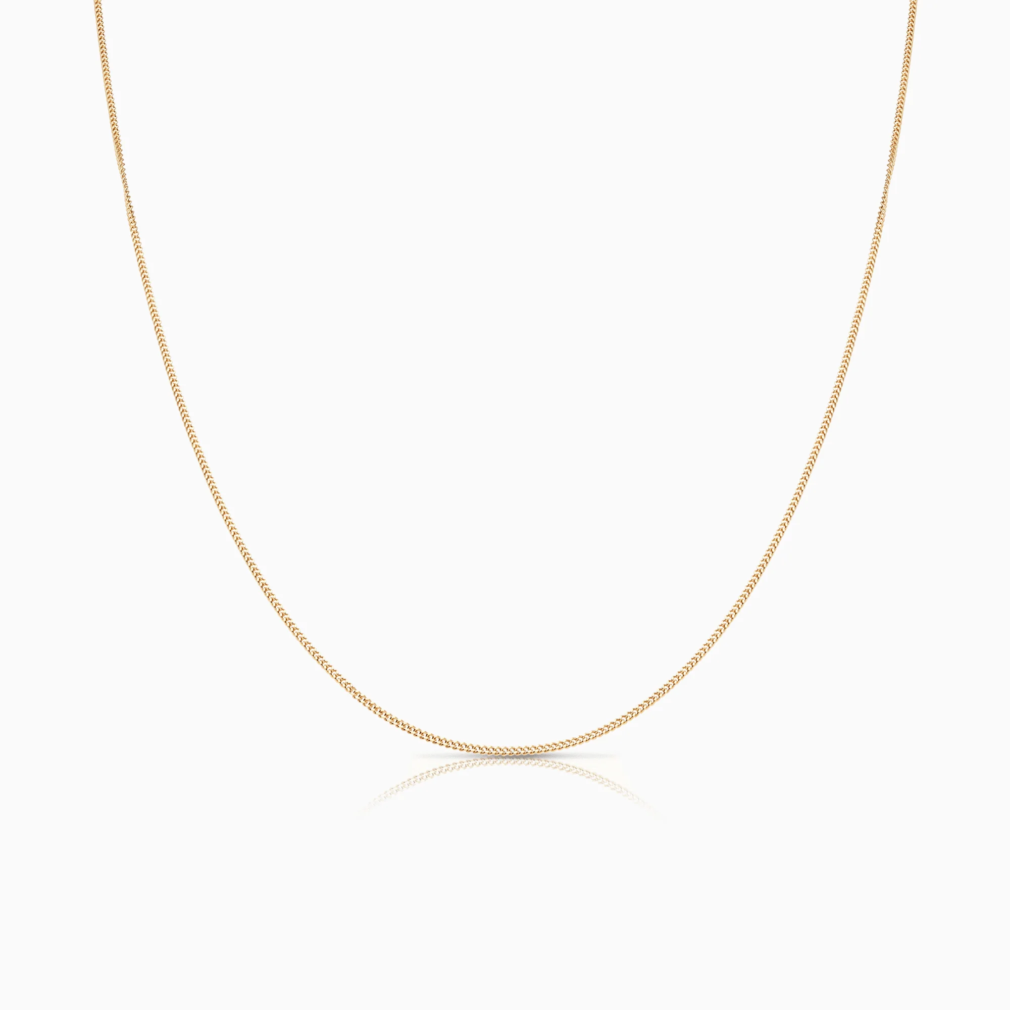 Curb link 40cm 18K gold