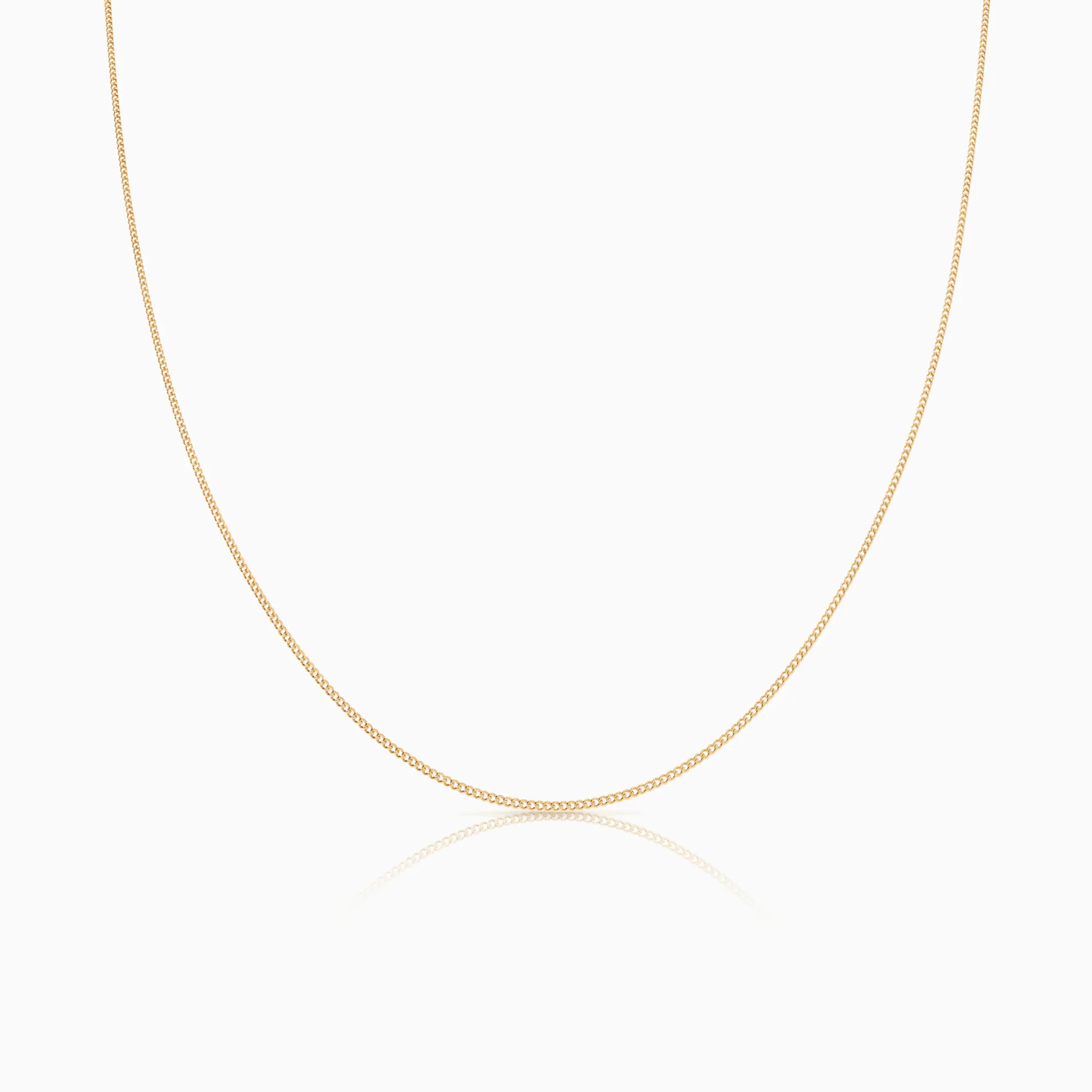 Curb link 40cm 18K gold