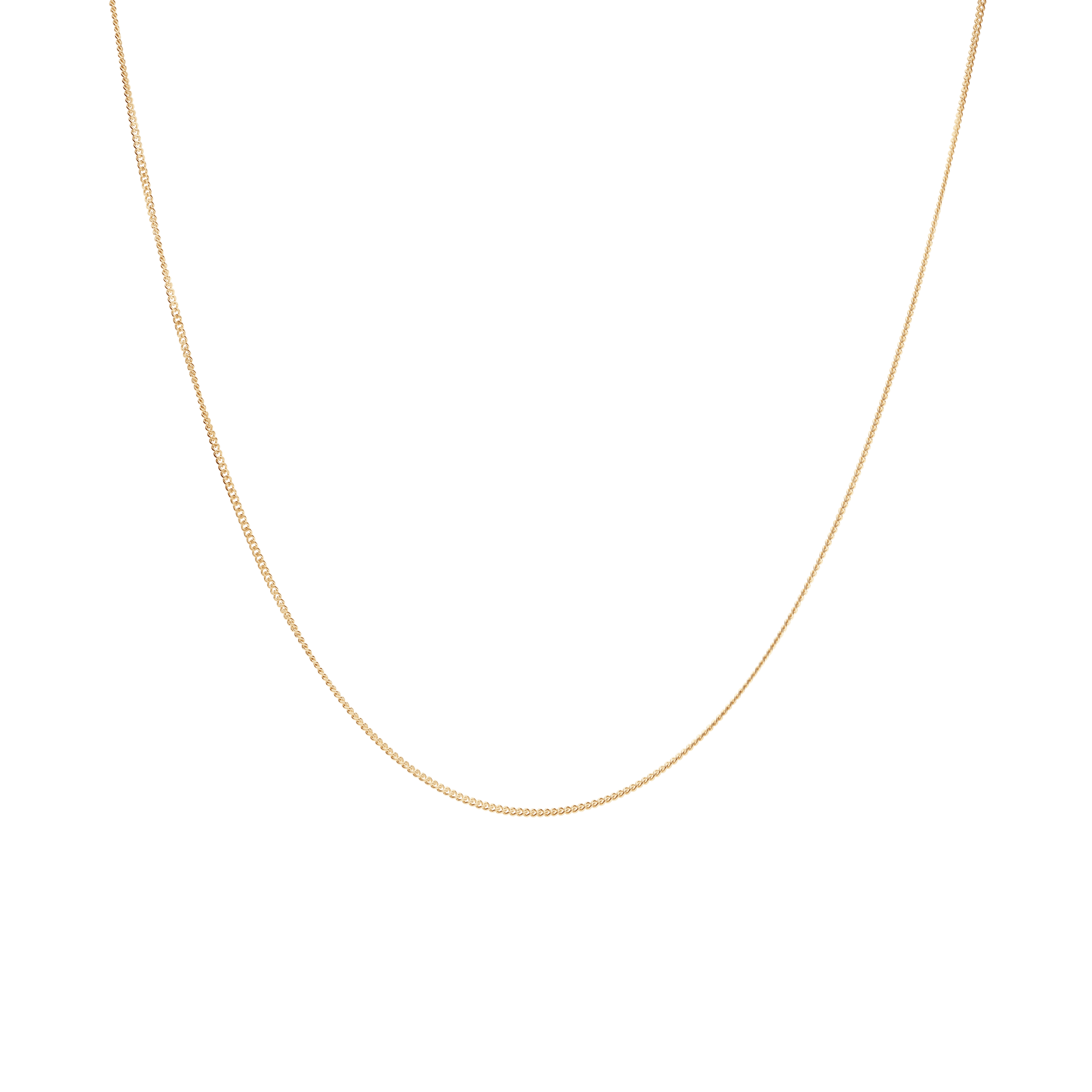Curb link 40cm 18K gold - Image 2