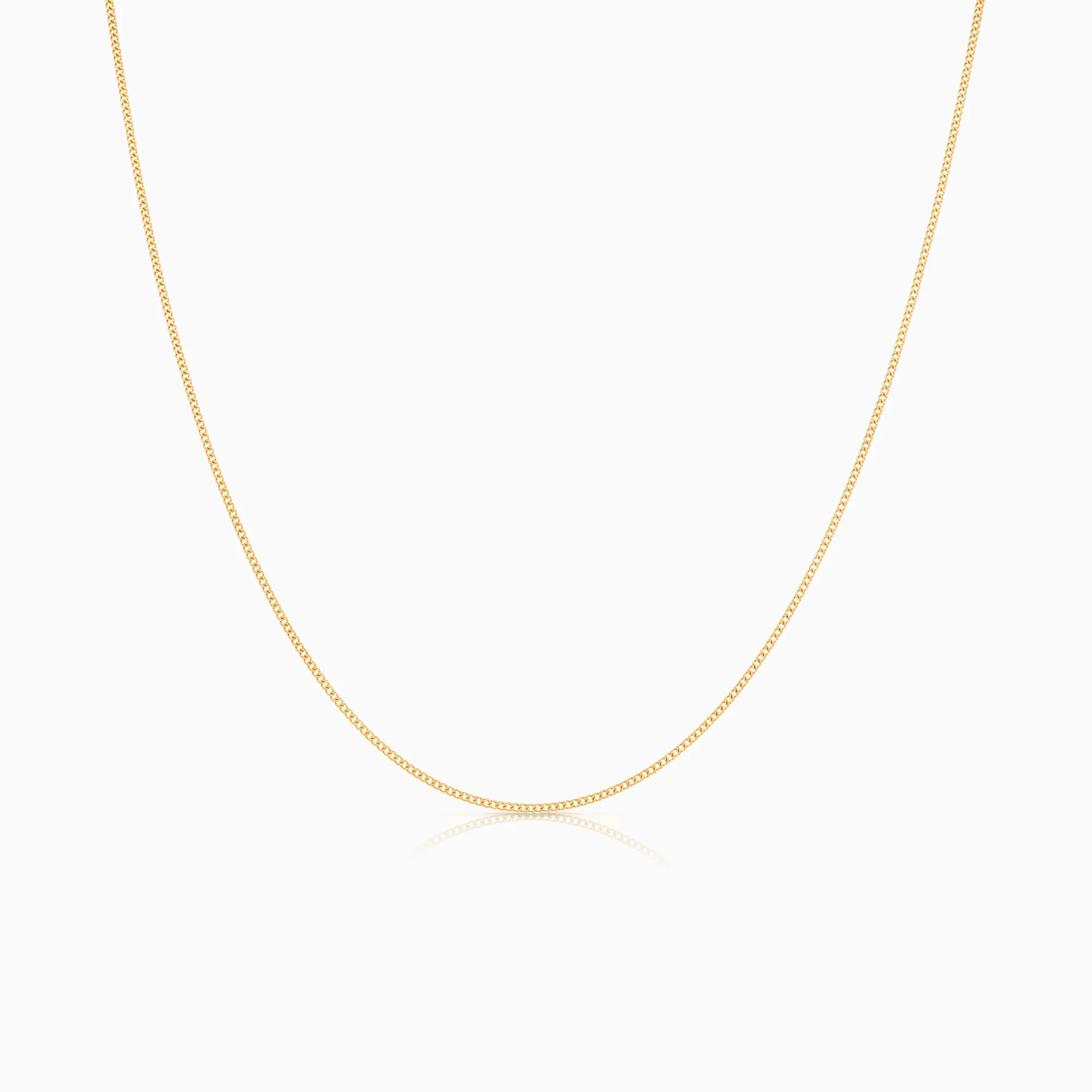 Curb link 40cm 18K gold