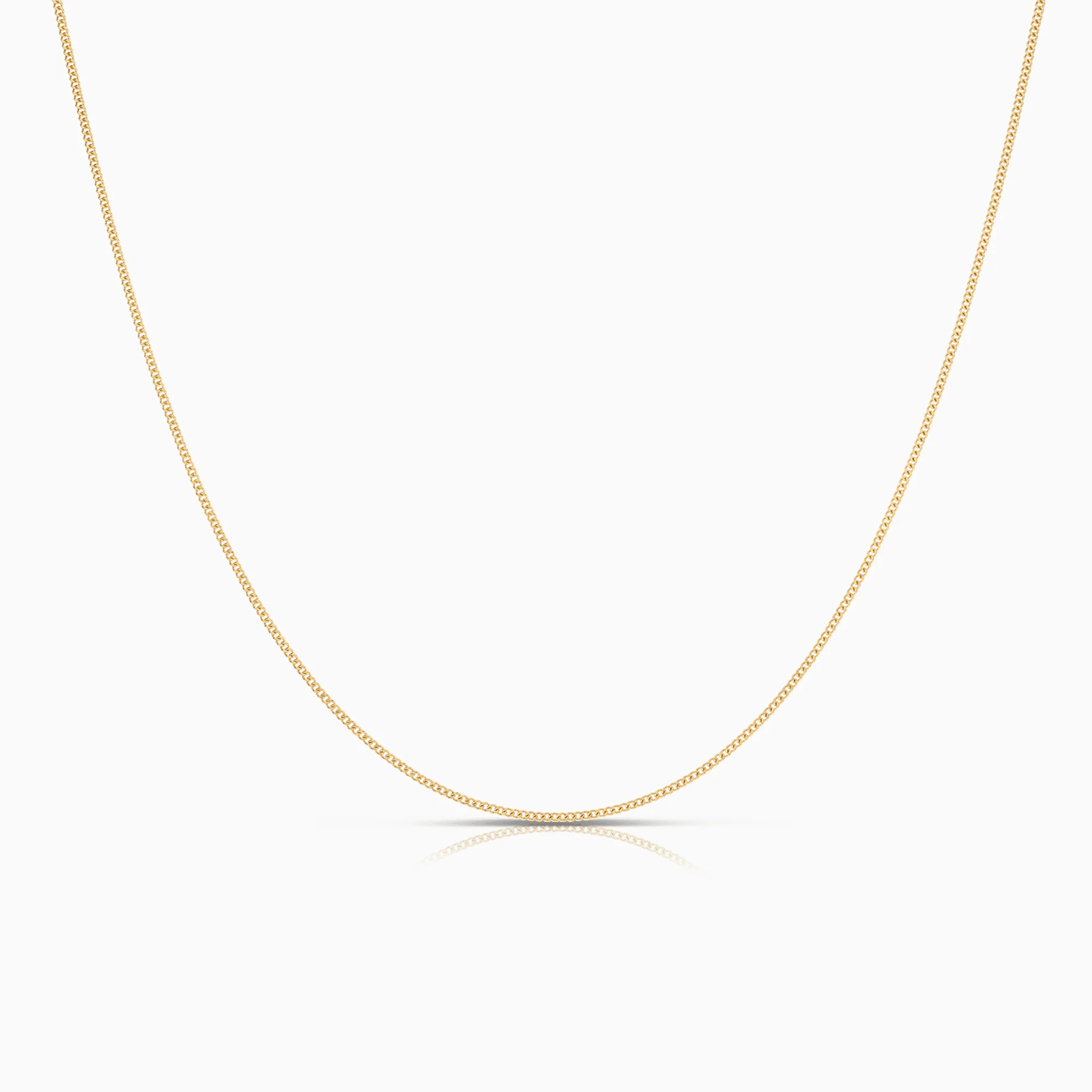 Curb link 40cm 18K gold