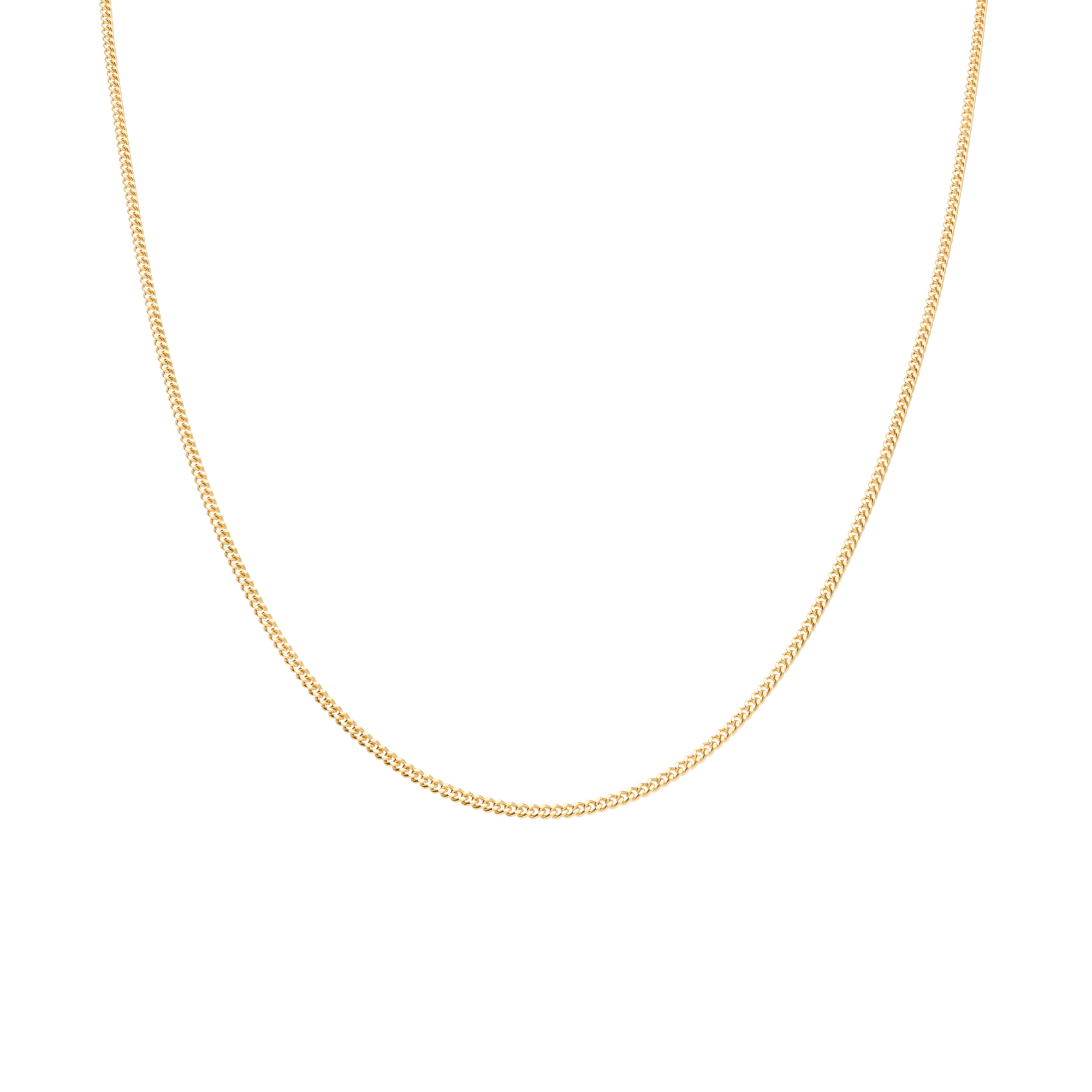 Curb chain 42.5cm 18K gold - Image 2