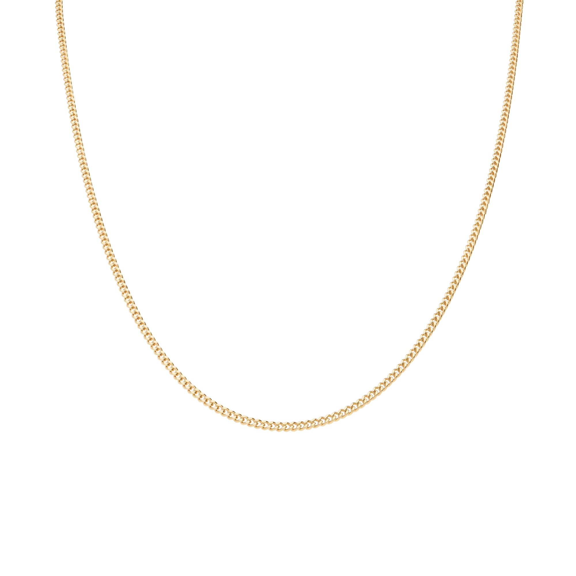Curb chain 42.5cm 18K gold - Image 2