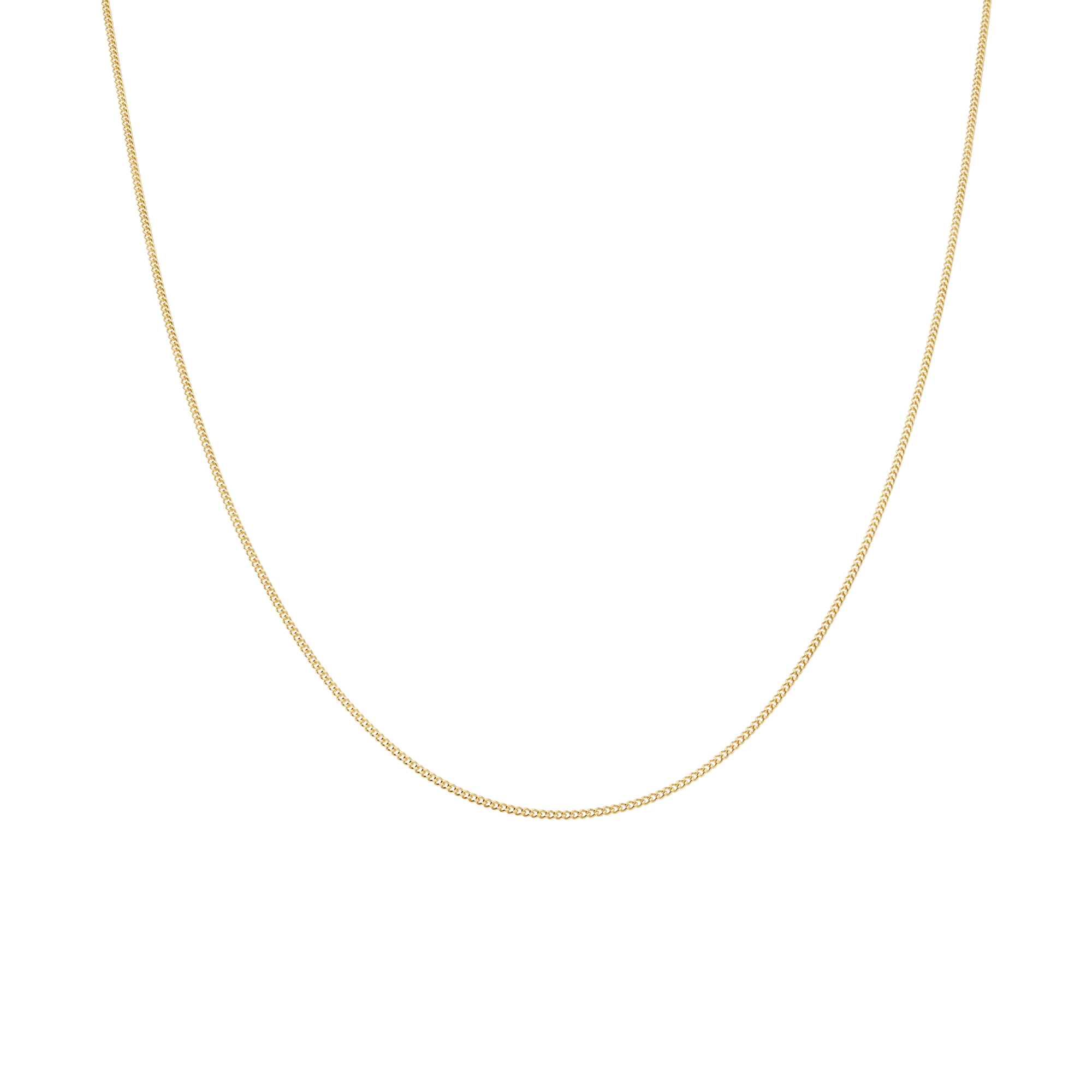 Curb chain 42.5cm 18K gold - Image 2