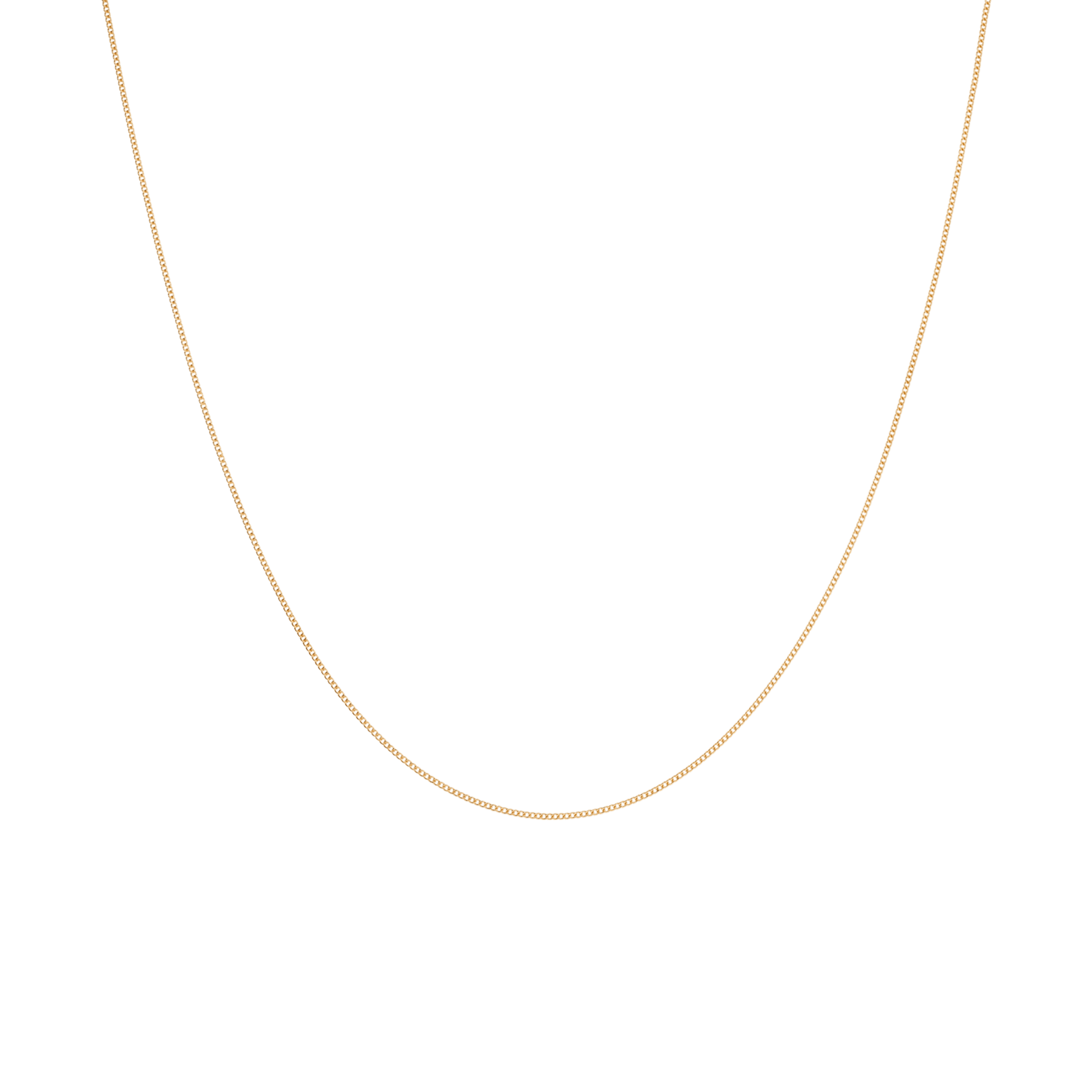 Curb chain 42.5cm 18K gold - Image 2