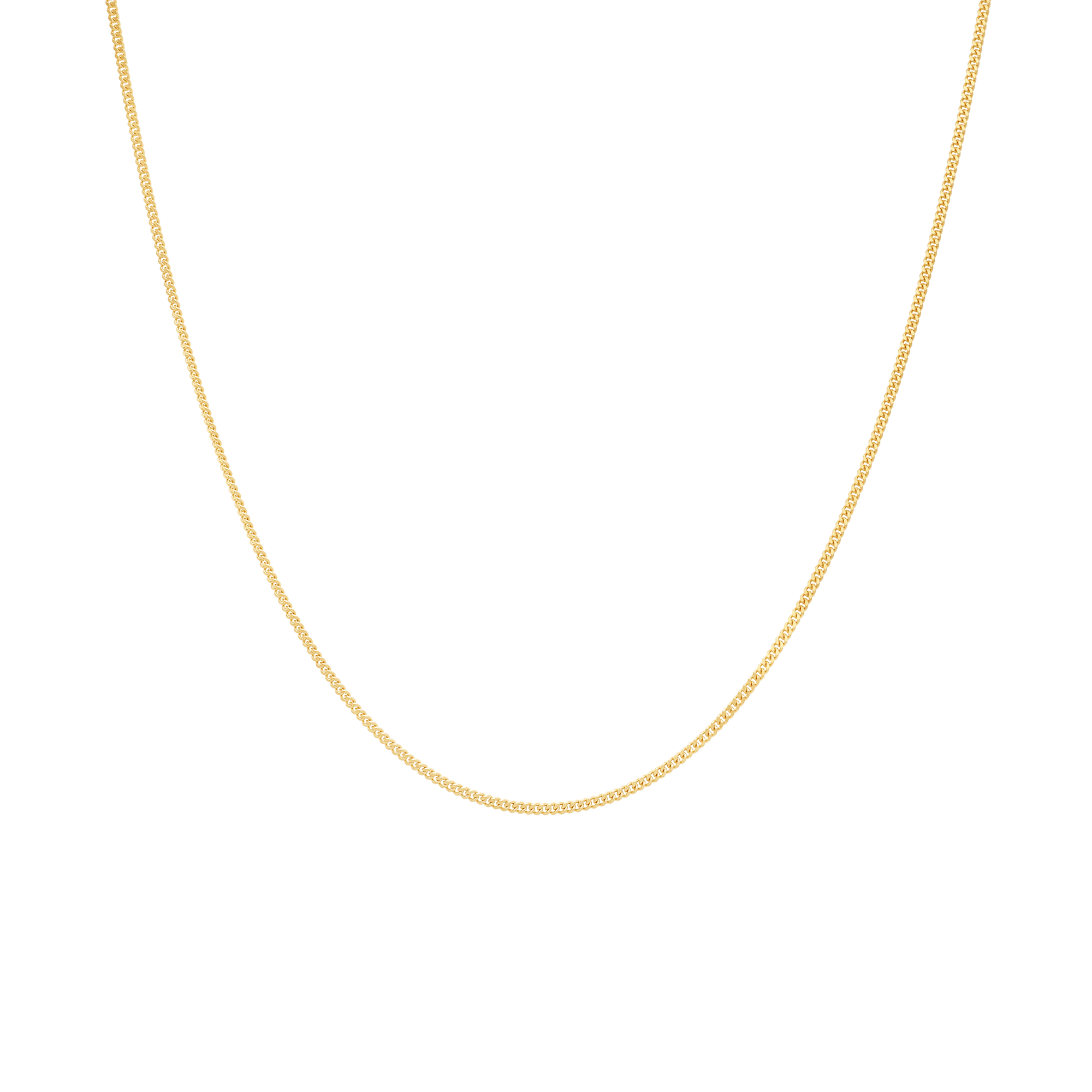 Curb Chain 42cm 18K Gold - Image 2