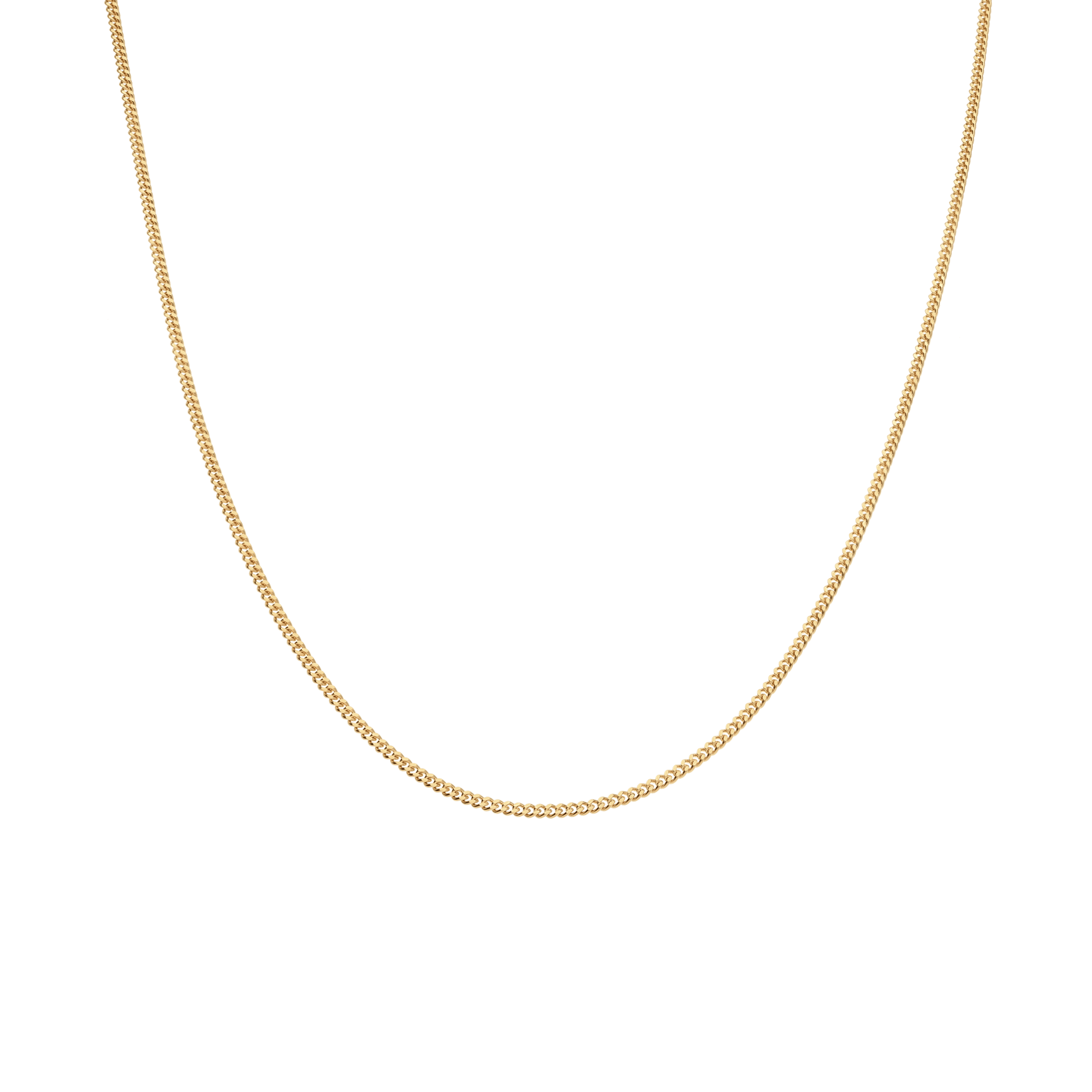 Curb Chain 42cm 18K Gold - Image 2