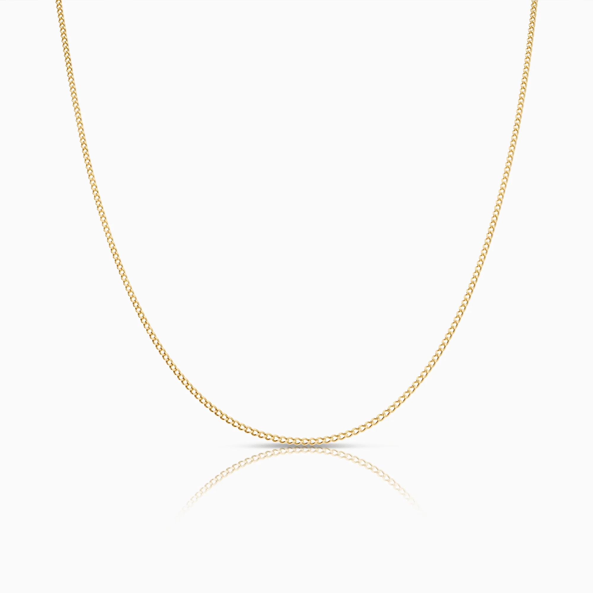 Curb chain 43.5cm 18K gold