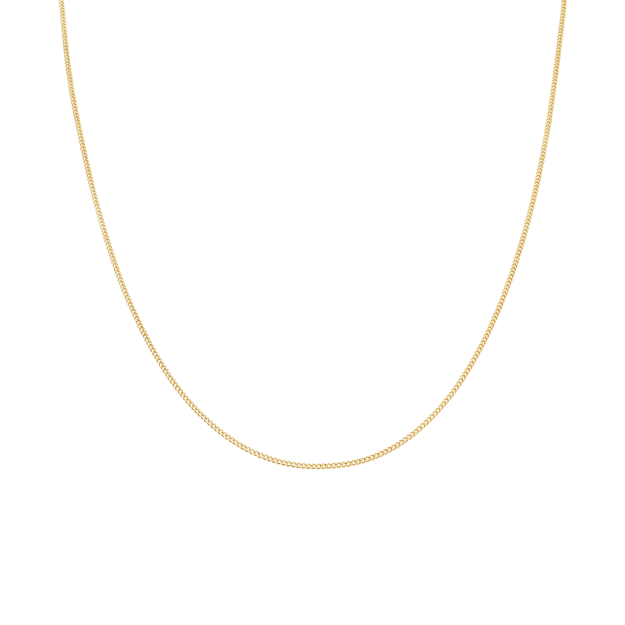 Curb chain 43.5cm 18K gold - Image 2