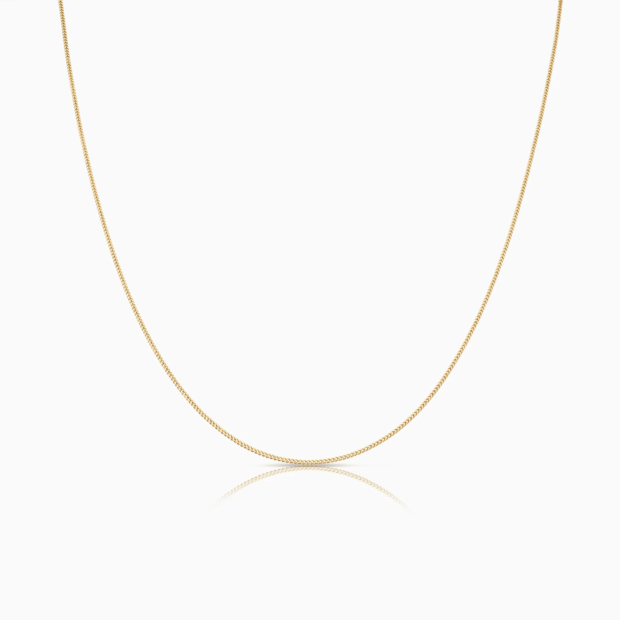 Curb link 43cm 18K gold
