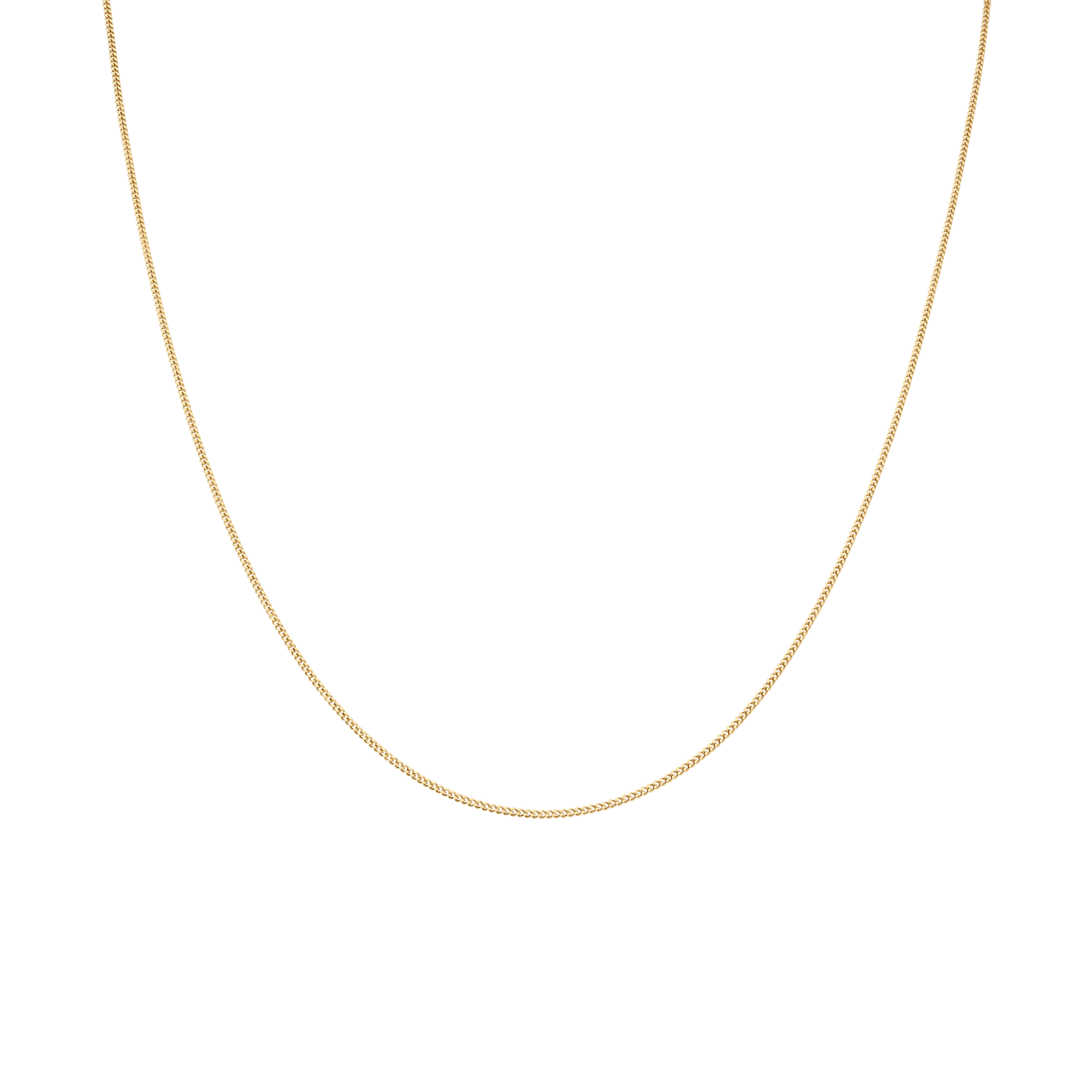 Curb link 43cm 18K gold - Image 2