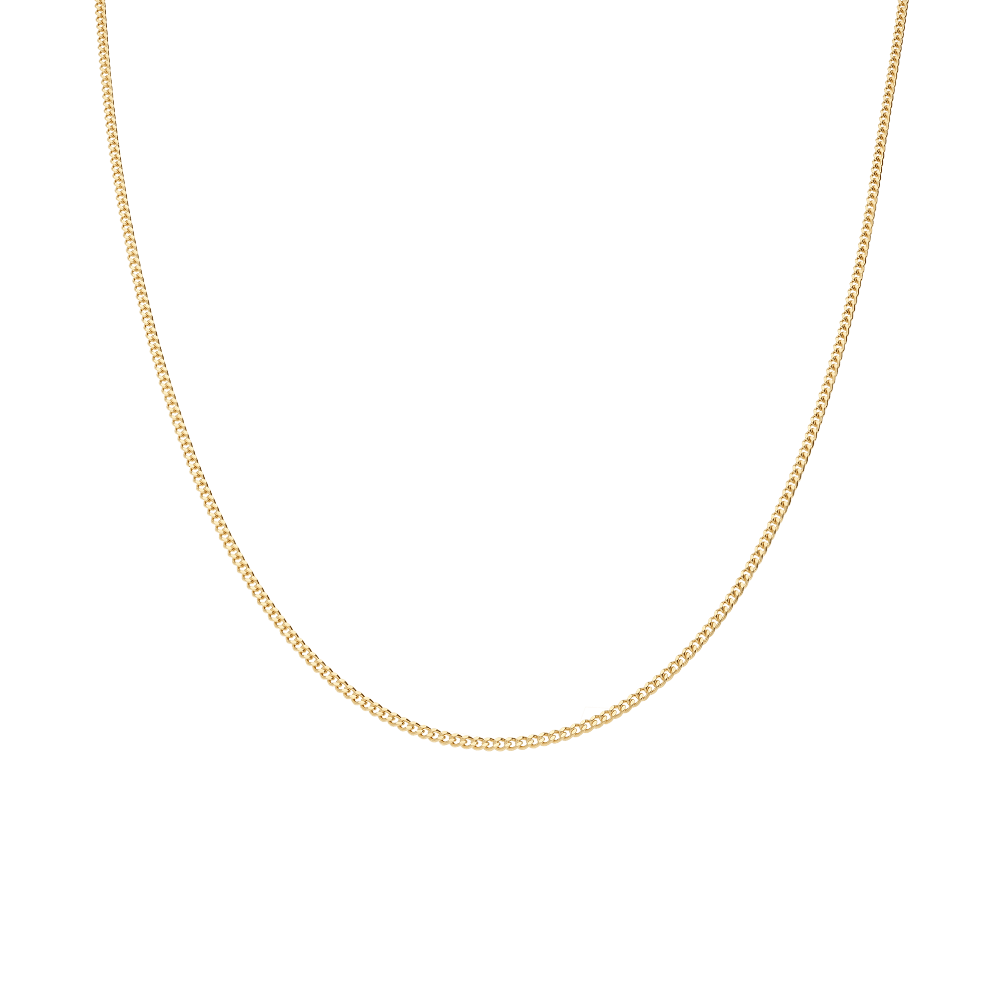 Curb link 43cm 18K gold - Image 2