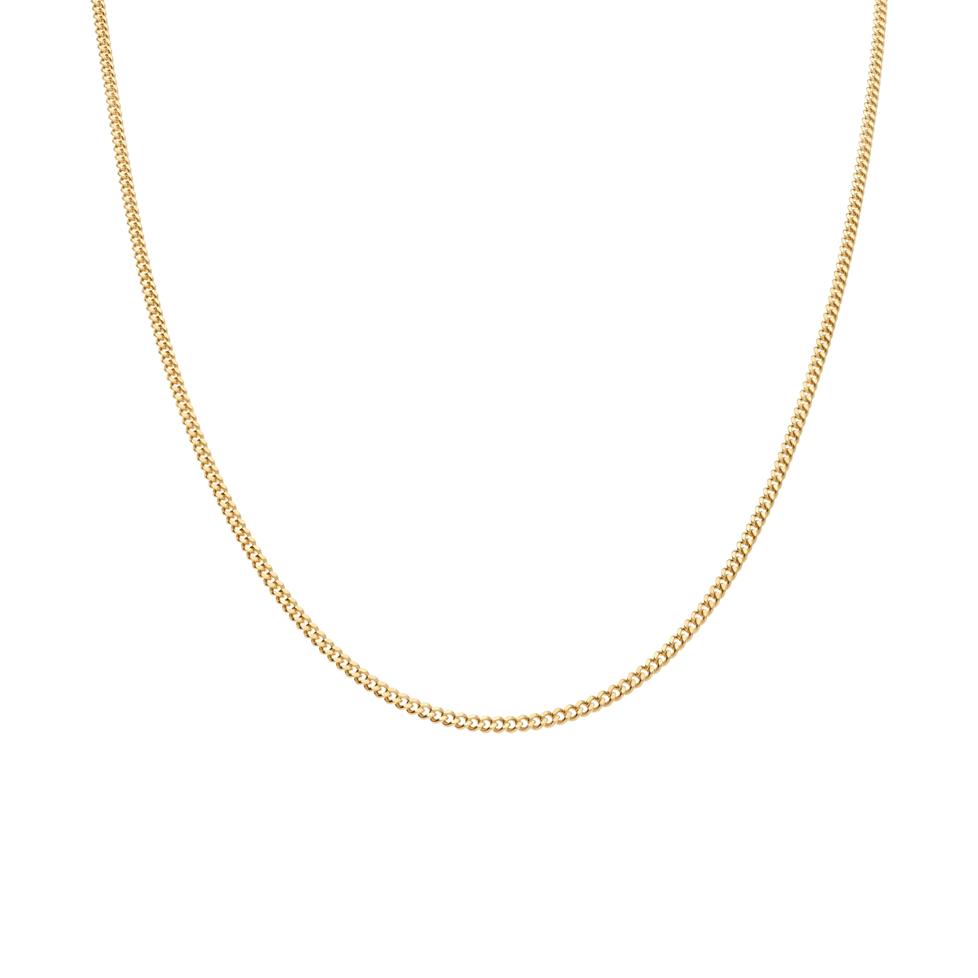 Curb chain 44.5cm 18K gold - Image 2