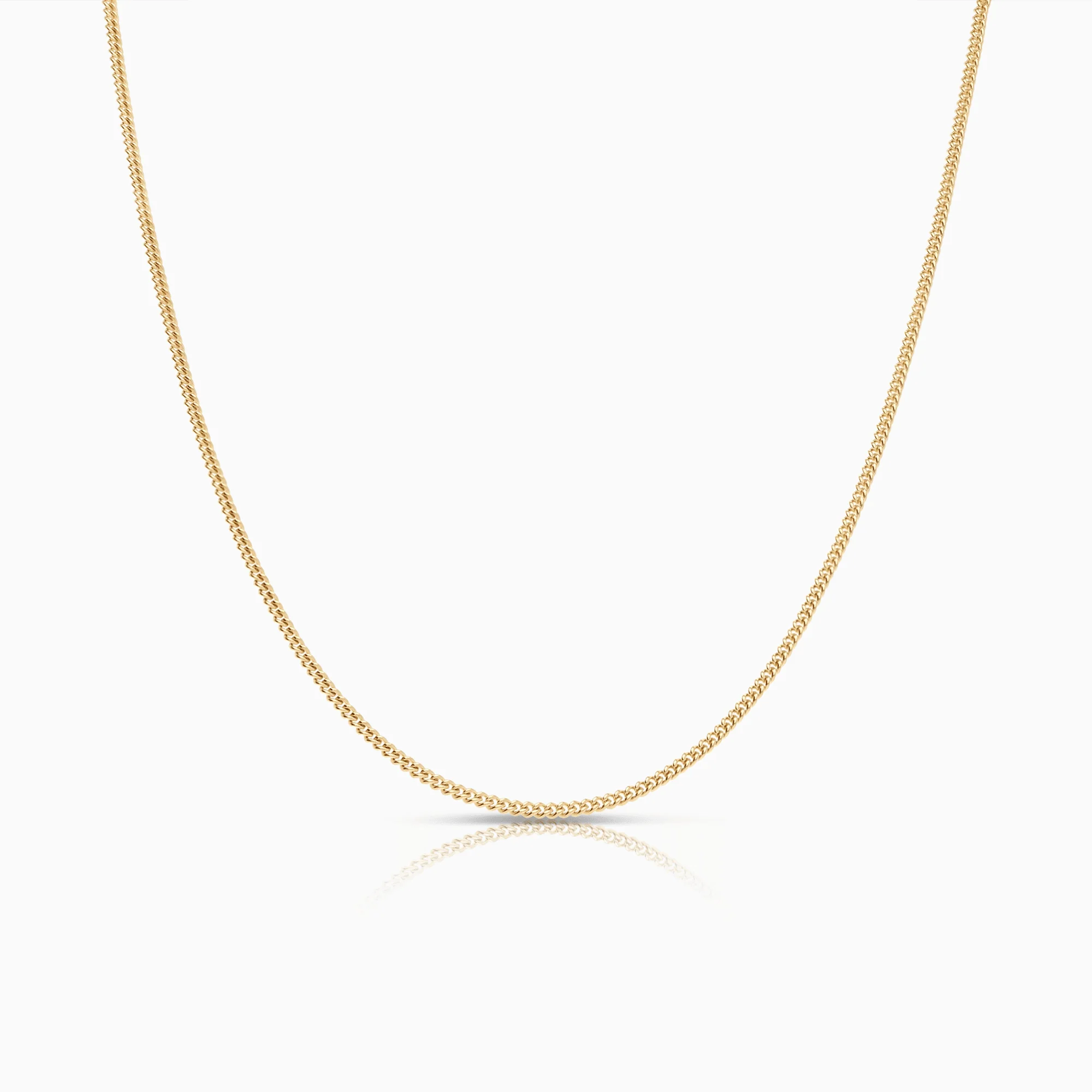 Curb chain 44cm 18K gold