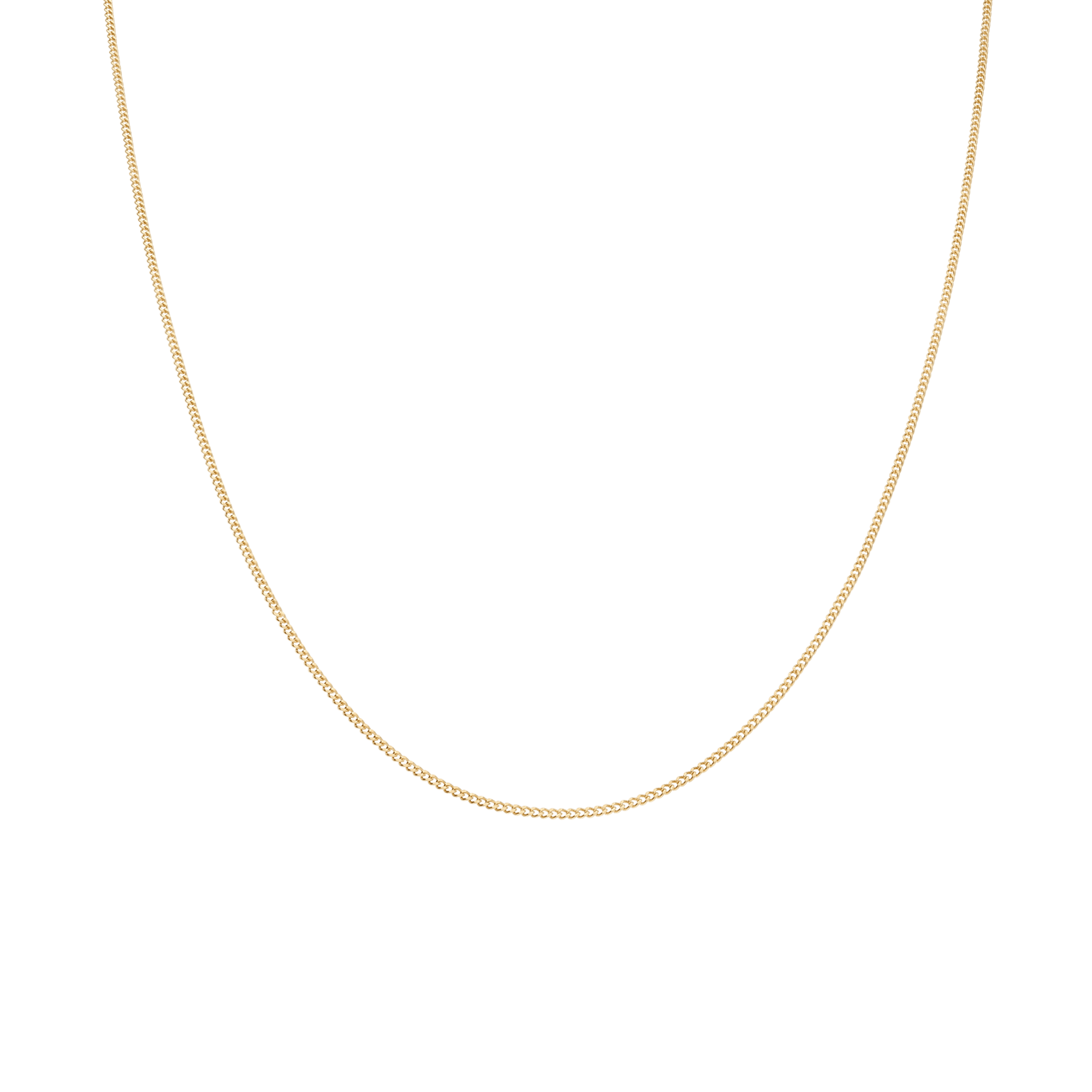 Curb chain 44cm 18K gold - Image 2