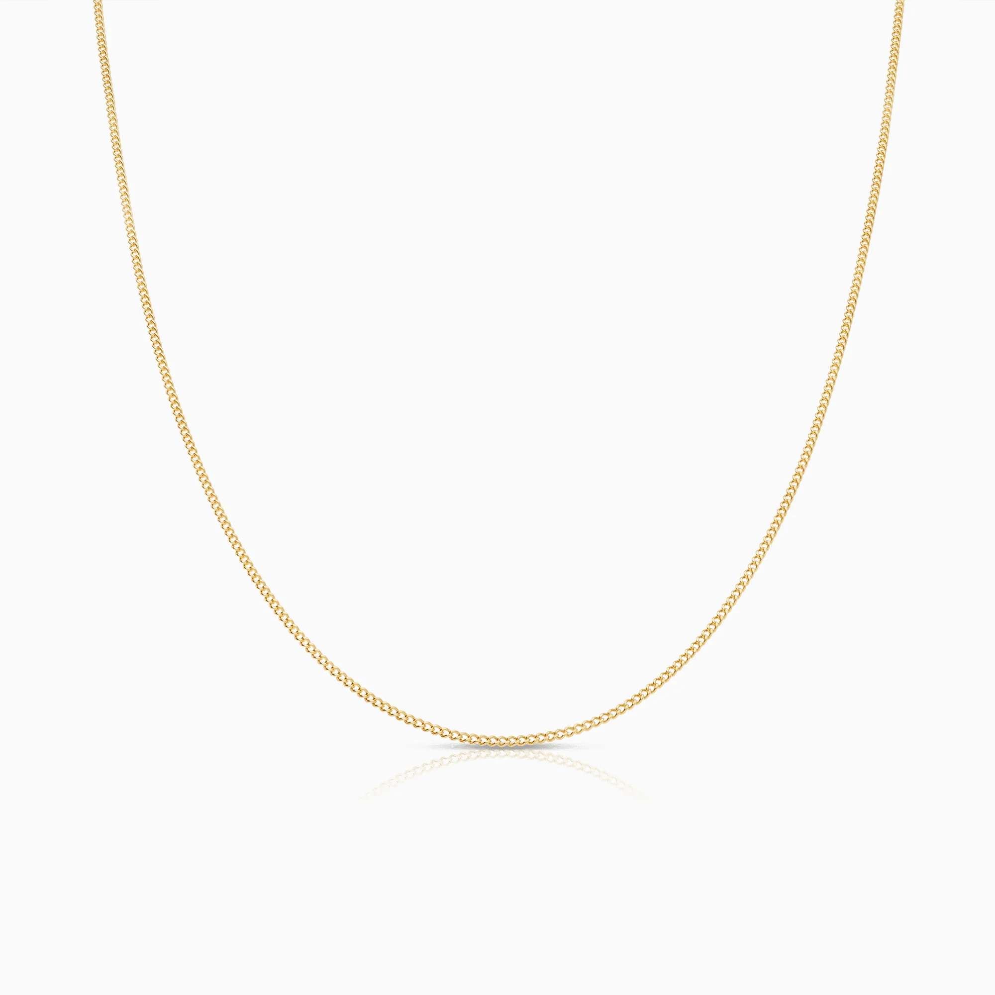 Curb chain 44cm 18K gold