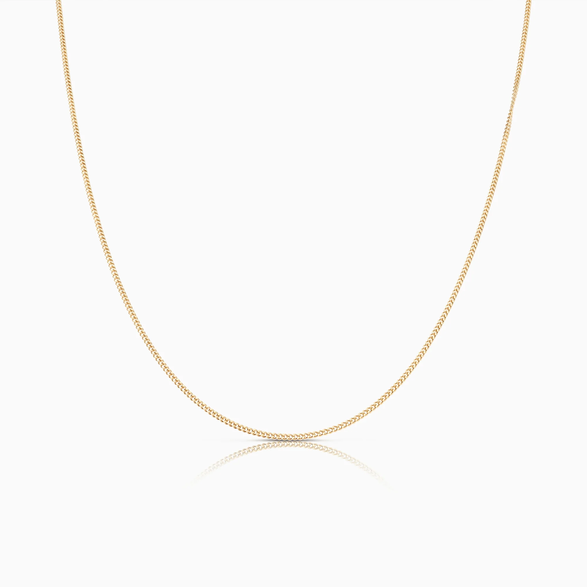 Curb chain 45.5cm 18K gold