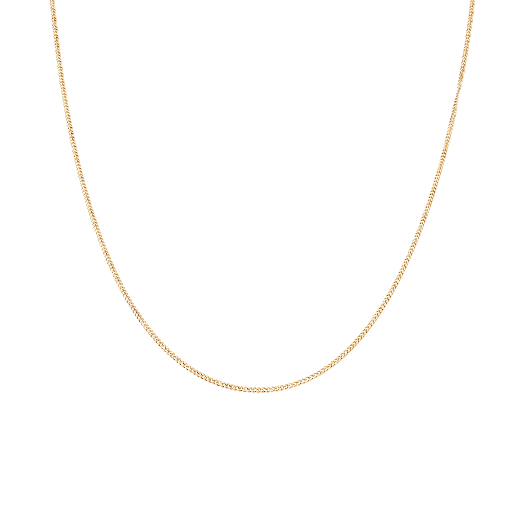 Curb chain 45.5cm 18K gold - Image 2